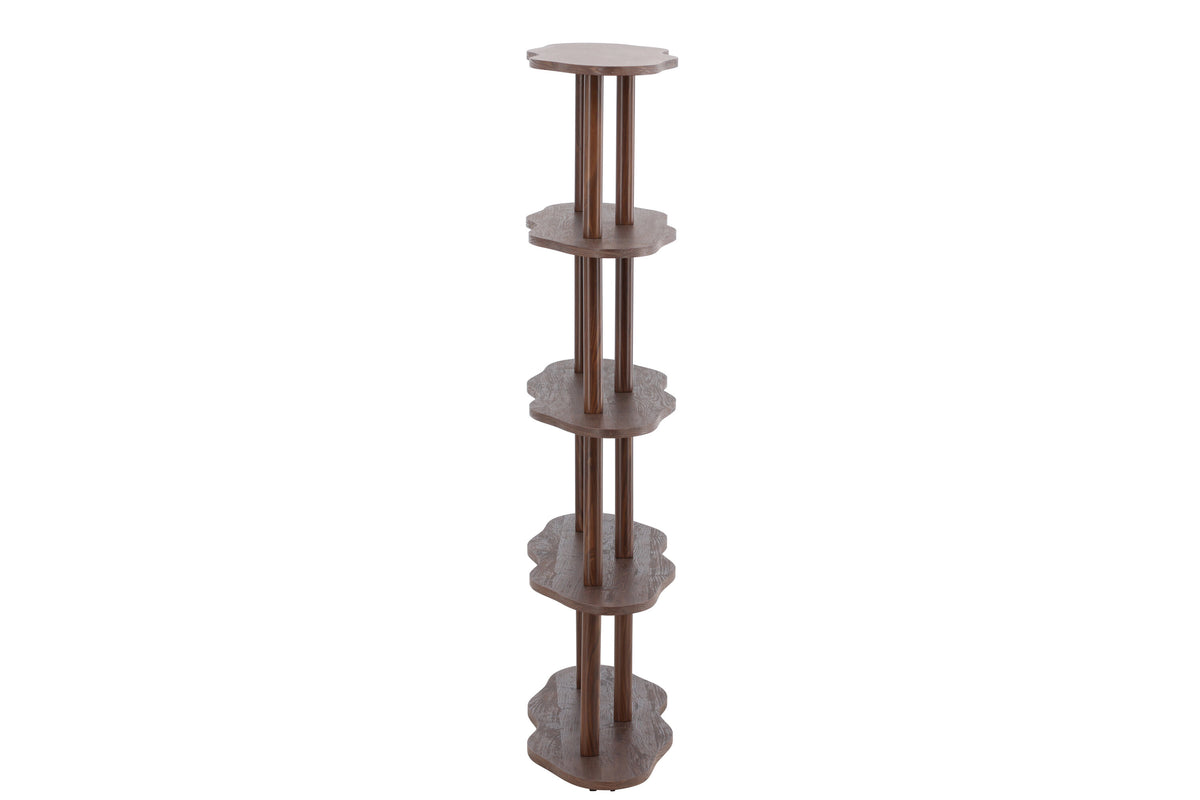 Regal Moln 140cm mit geschwungenen Böden - Mokka - Venture Home - le canapé