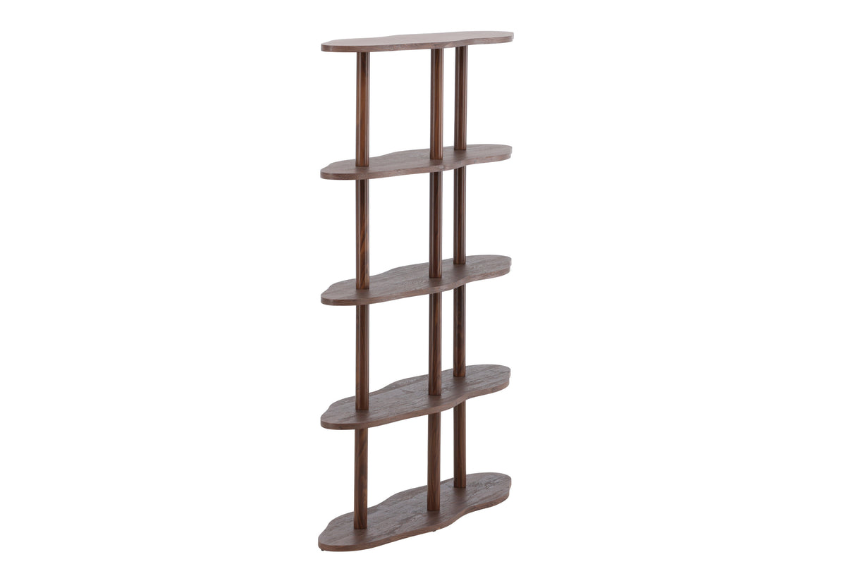 Regal Moln 140cm mit geschwungenen Böden - Mokka - Venture Home - le canapé