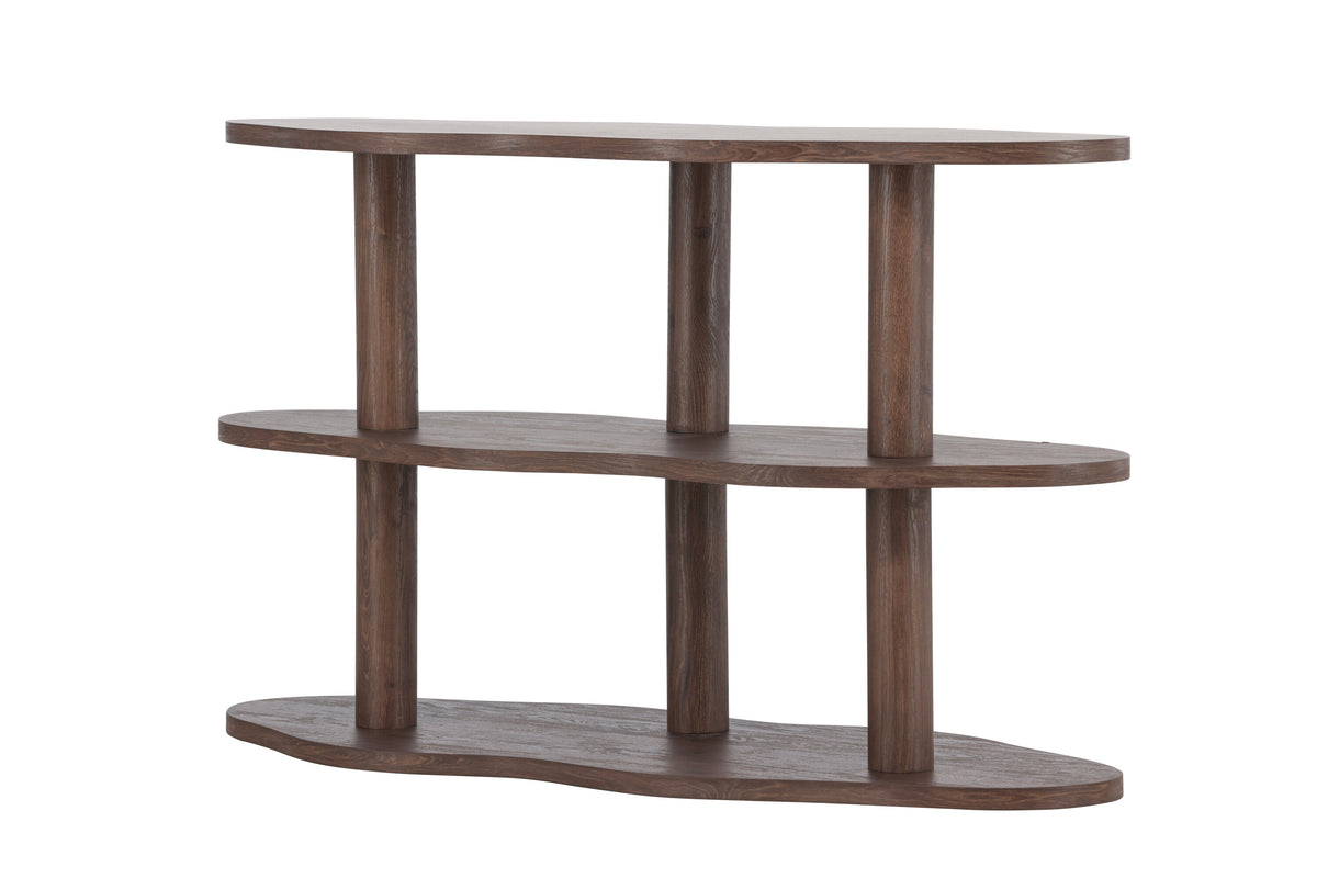 Regal Moln 75cm mit drei Ebenen - Mokka - Venture Home - le canapé