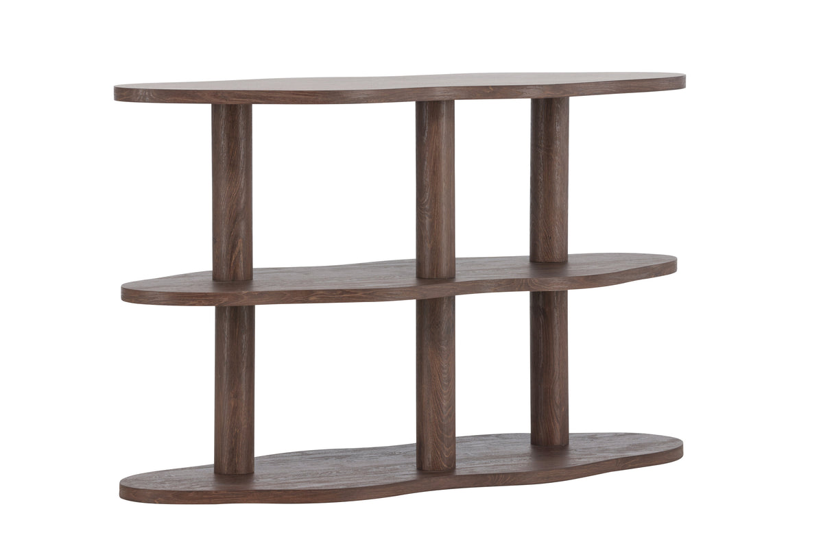 Regal Moln 75cm mit drei Ebenen - Mokka - Venture Home - le canapé