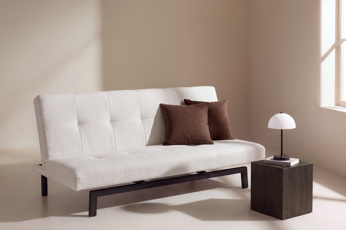 Schlafsofa Bodil ausklappbar - Weiß - Venture Home - le canapé