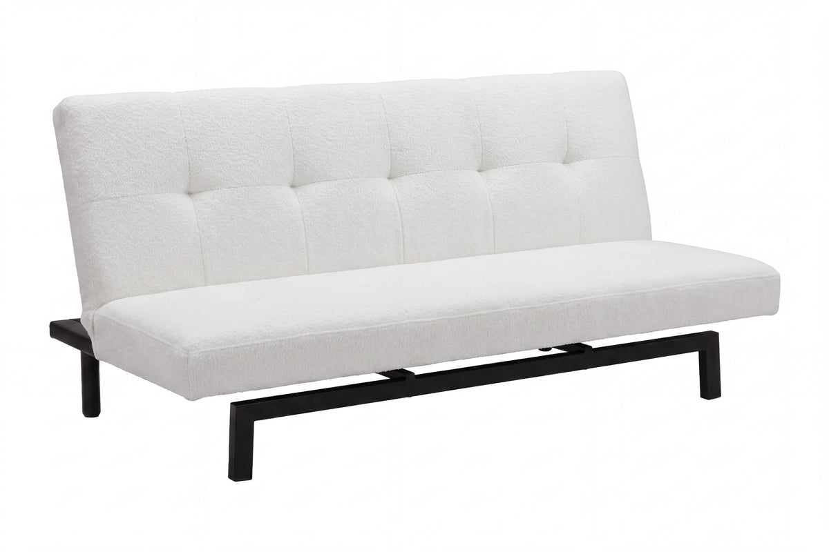 Schlafsofa Bodil ausklappbar - Weiß - Venture Home - le canapé