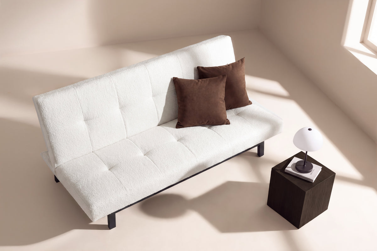 Schlafsofa Bodil ausklappbar - Weiß - Venture Home - le canapé
