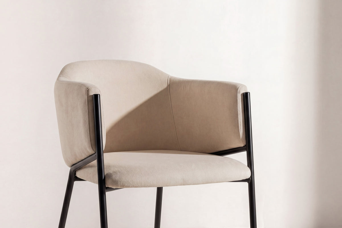 2er-Set Esszimmerstühle Evelina - Beige - Venture Home - le canapé
