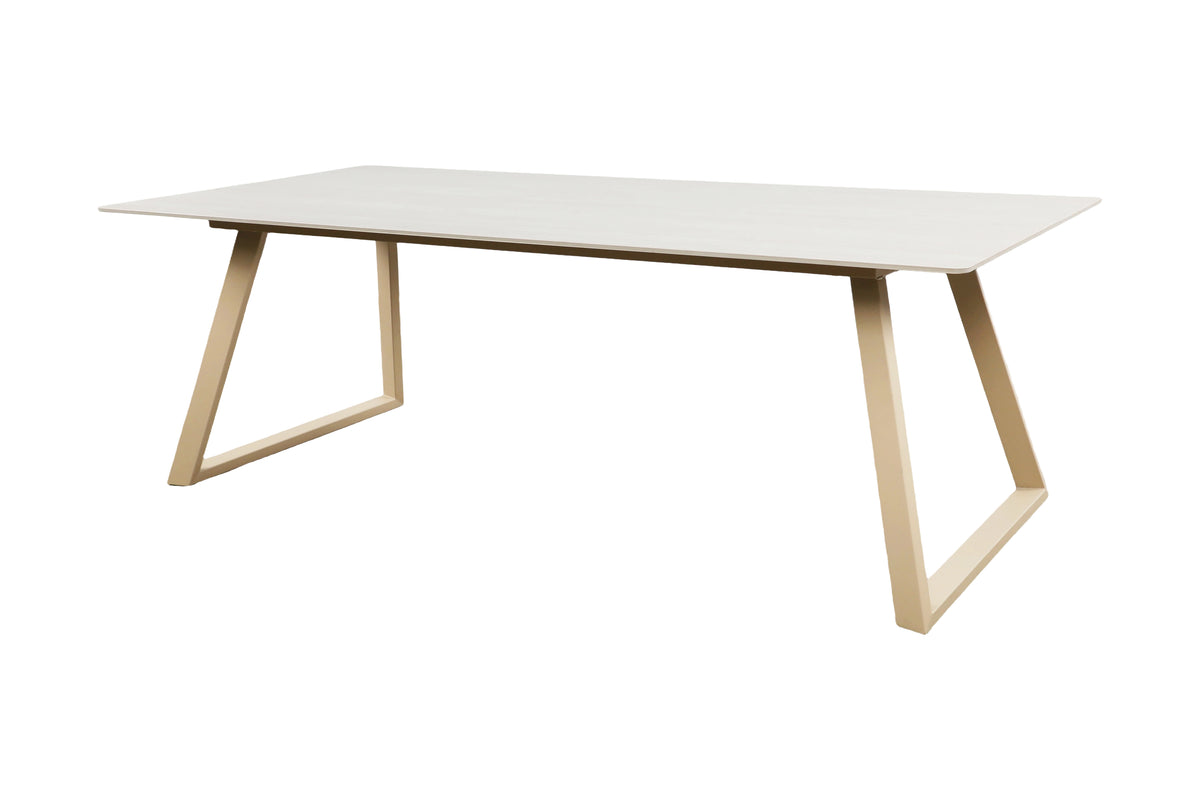 Esstisch Estelle 200cm aus Stein - Beige - Venture Home - le canapé