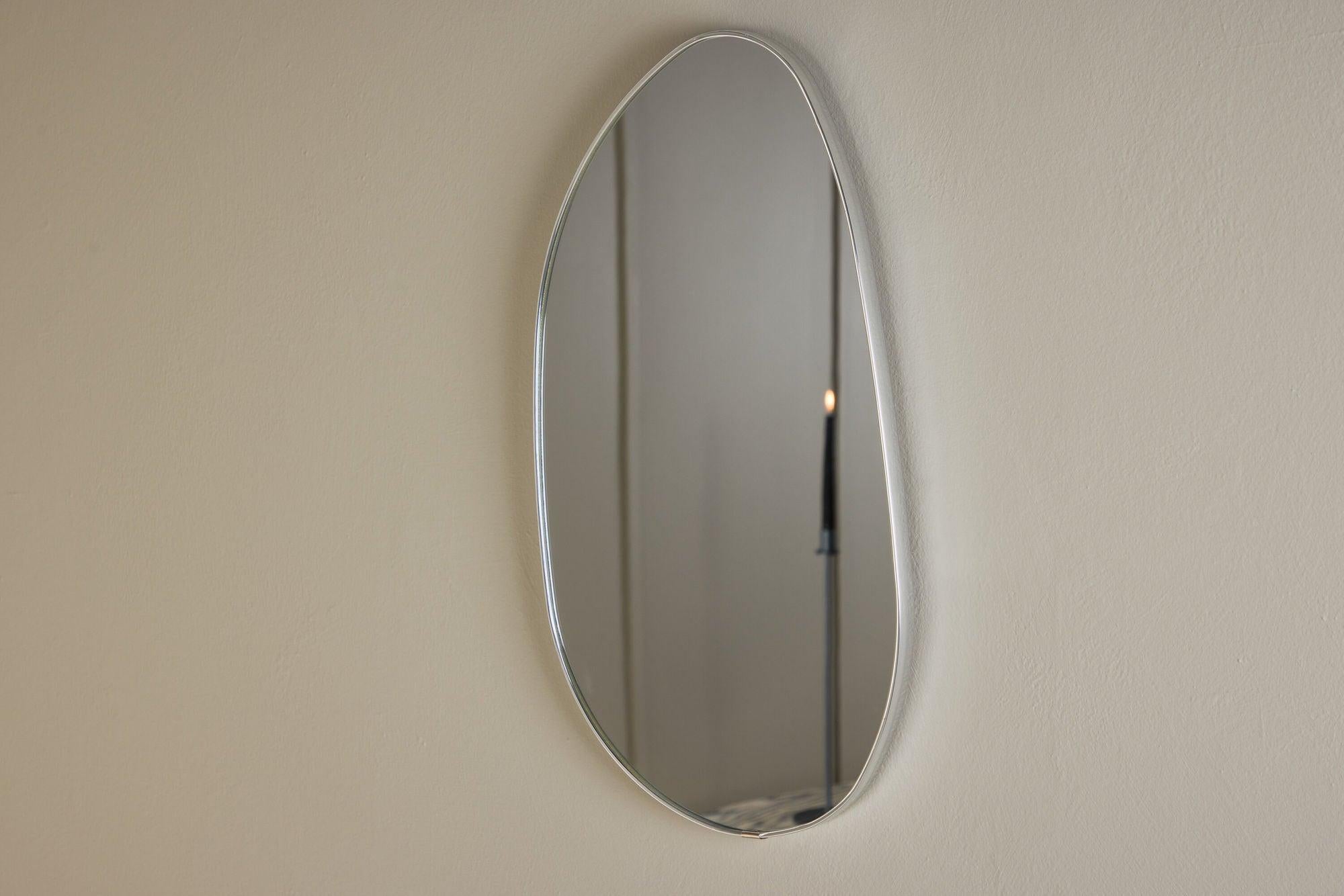 Wandspiegel Borgholm - Silber Aluminium-Wandspiegel-le canapé