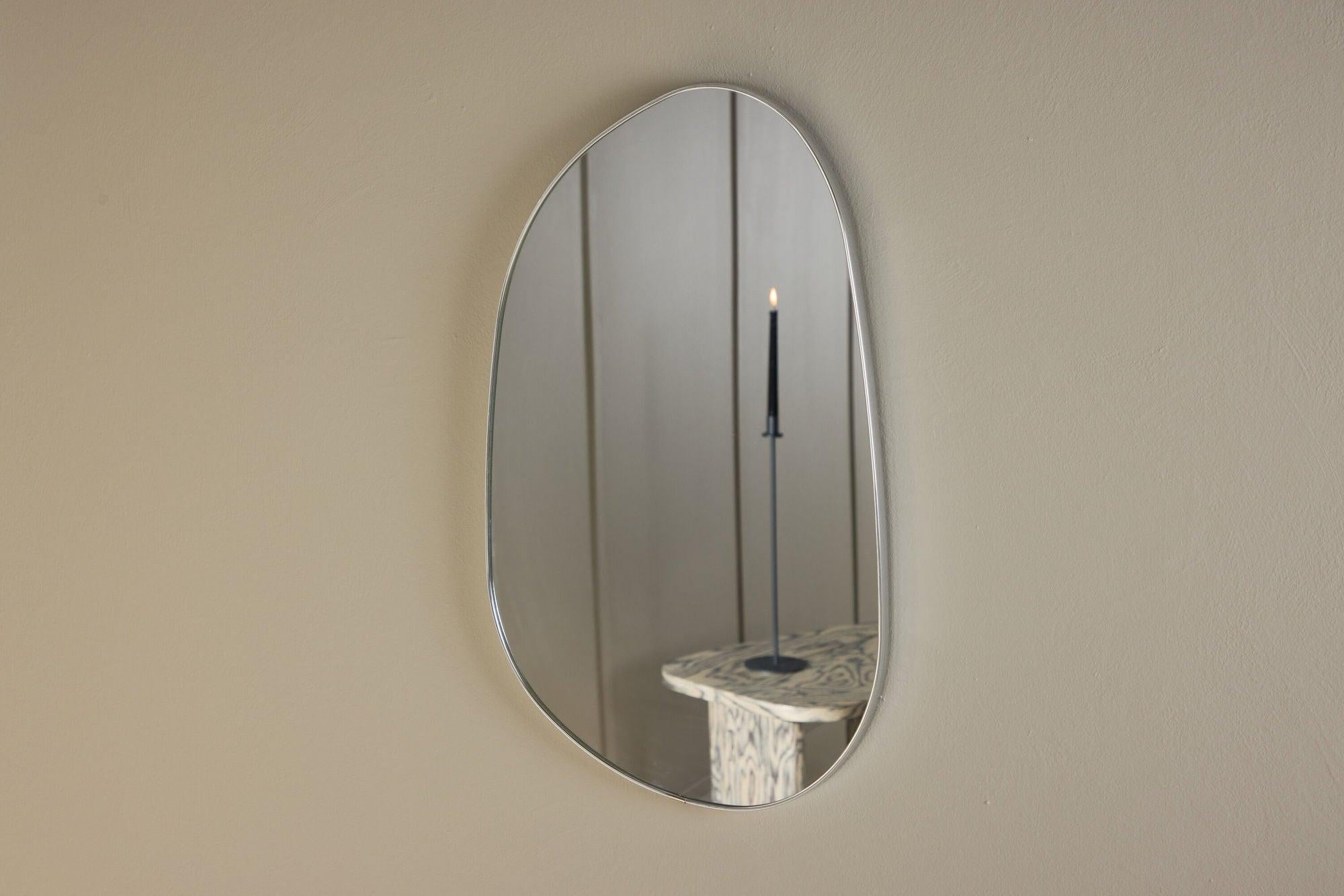 Wandspiegel Askersund - Silber Aluminium-Wandspiegel-le canapé