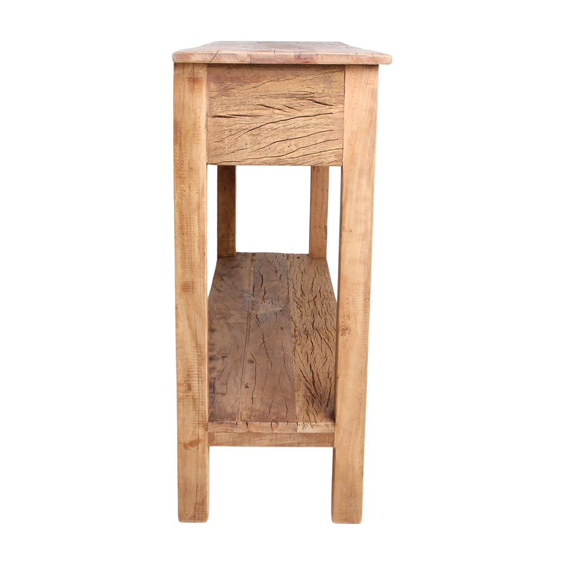 Sideboard Farmwood 150cm aus Massivholz mit 3 Schubladen - Braun