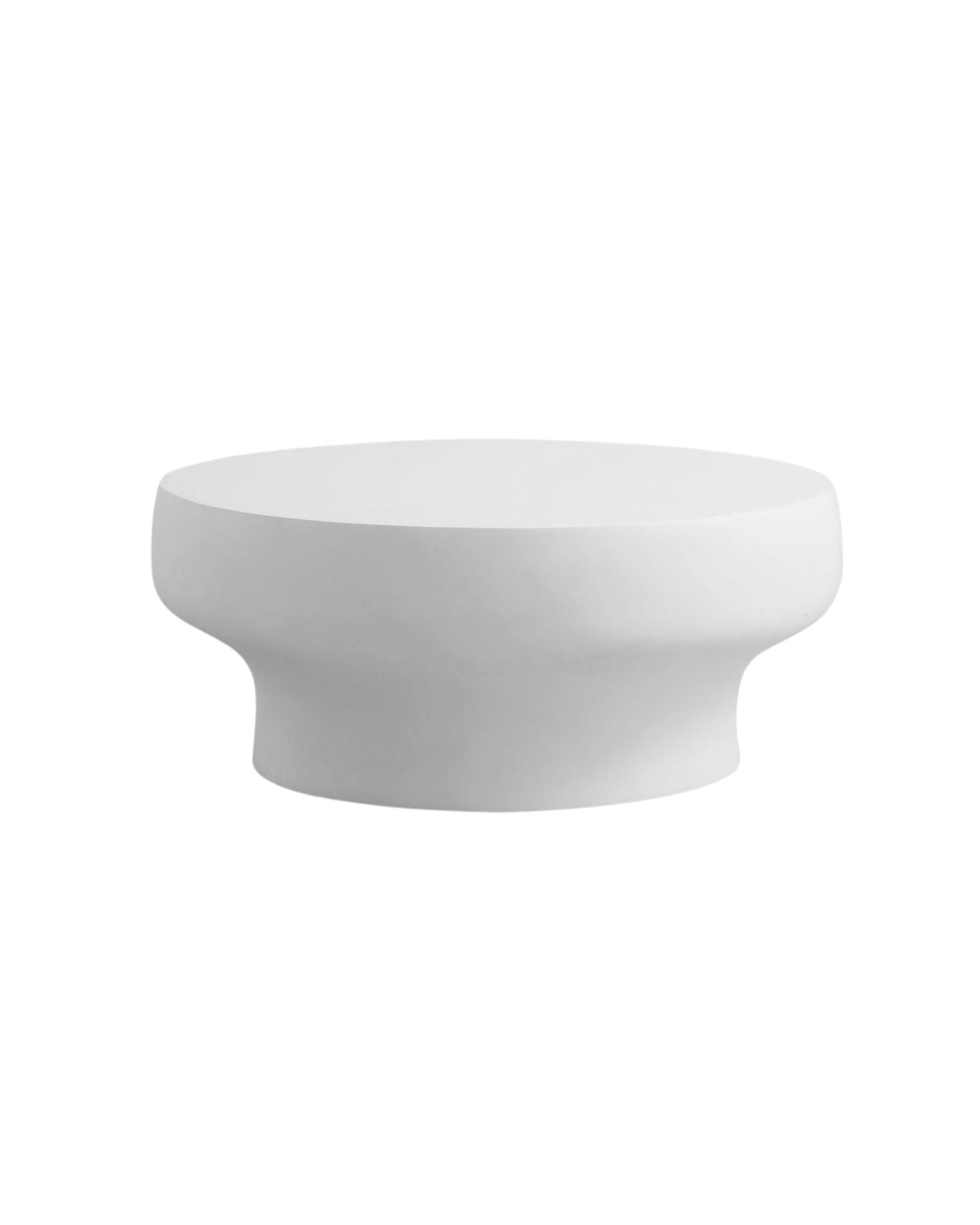 Couchtisch SURKO aus Fiberglas - Weiß