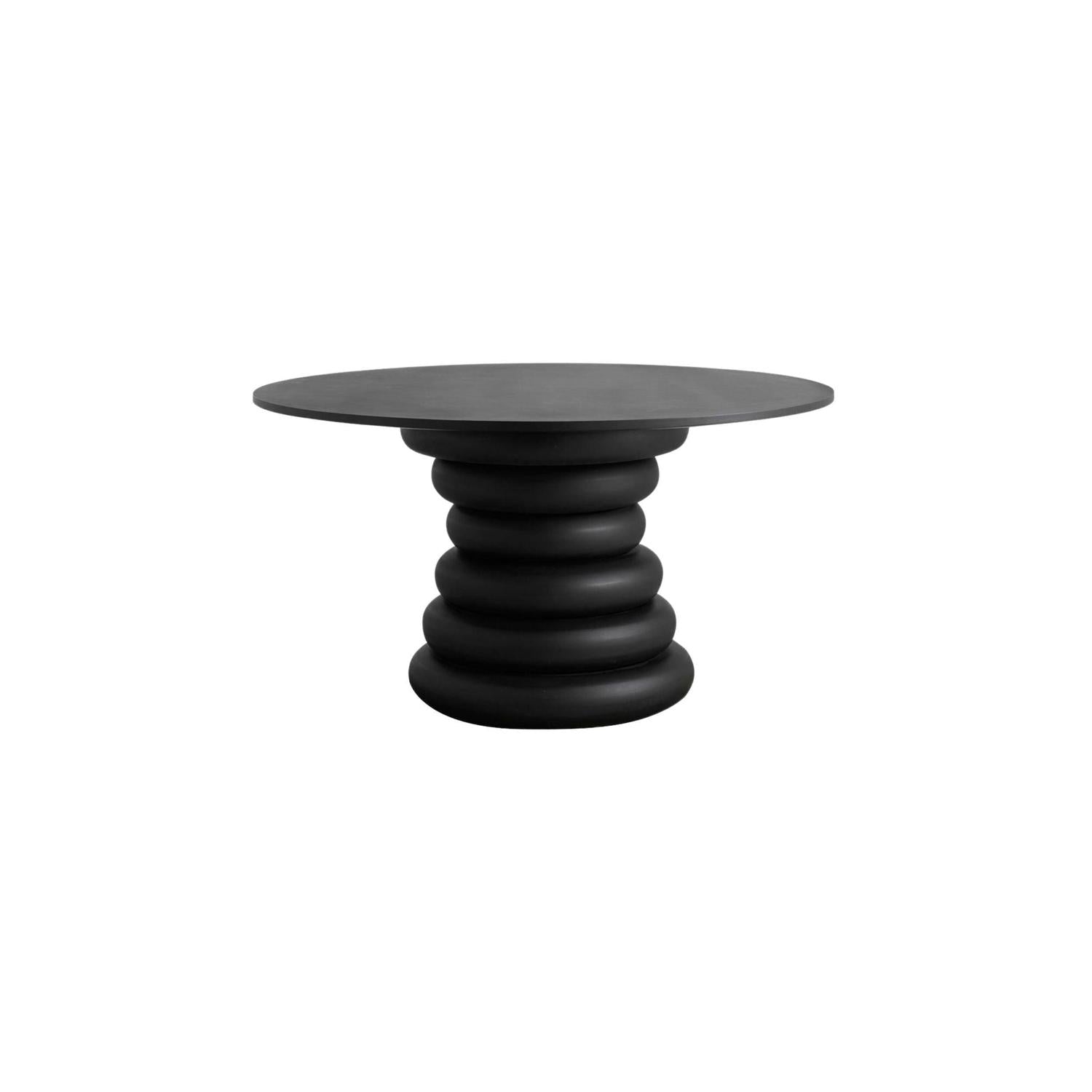 Esstisch YALU 140cm – Schwarz-Esstisch Rund-le canapé