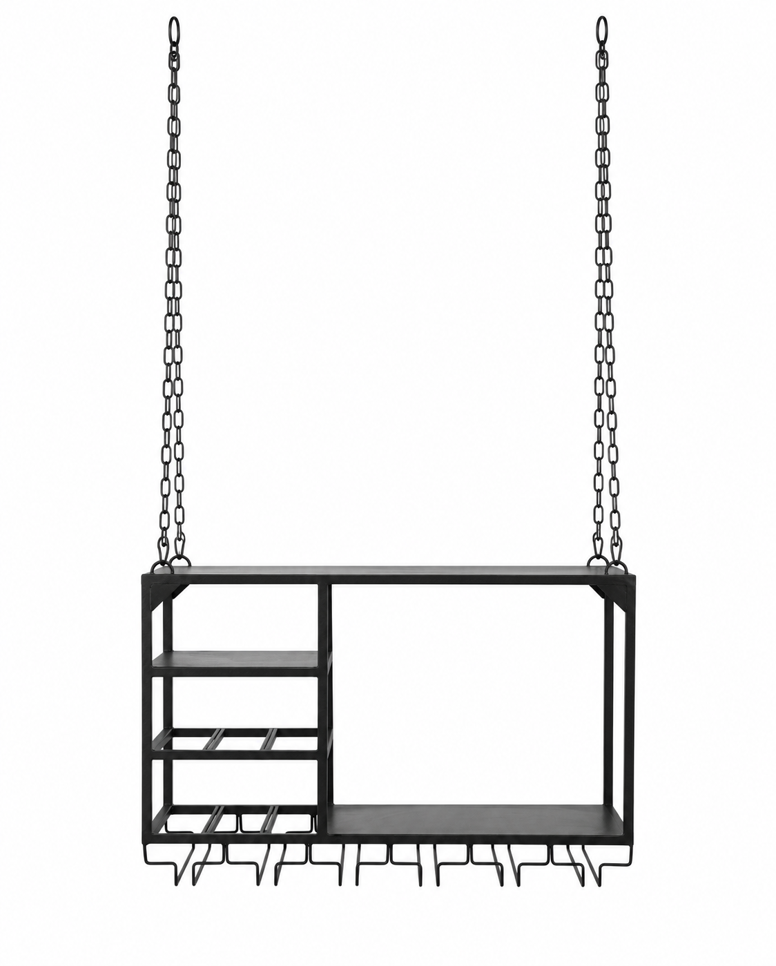 Hängeregal Loft 65cm aus Metall - Schwarz
