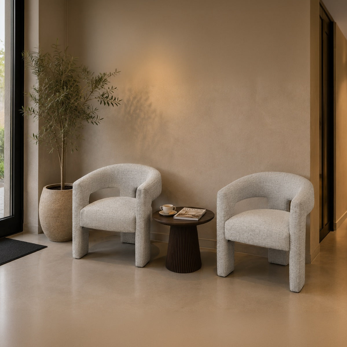 Armlehnstuhl Aurelia - Beige-Armlehnenstühle-Livingfurn-le canapé