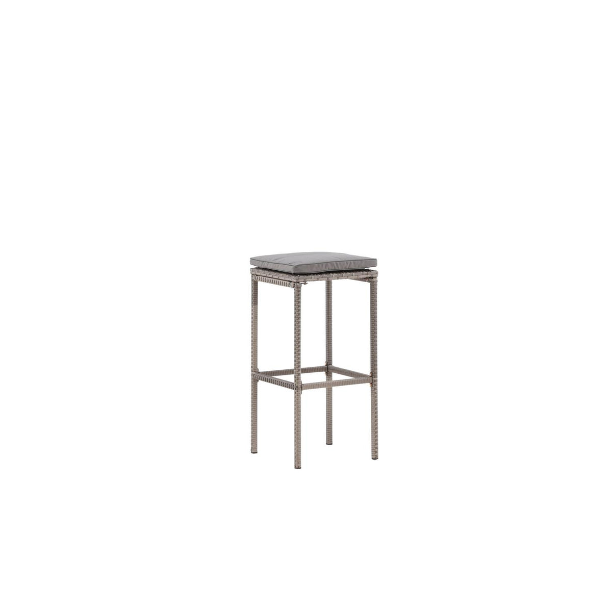 Barhocker Alo aus Polyrattan - Grau-Outdoor Stühle-Venture Home-le canapé