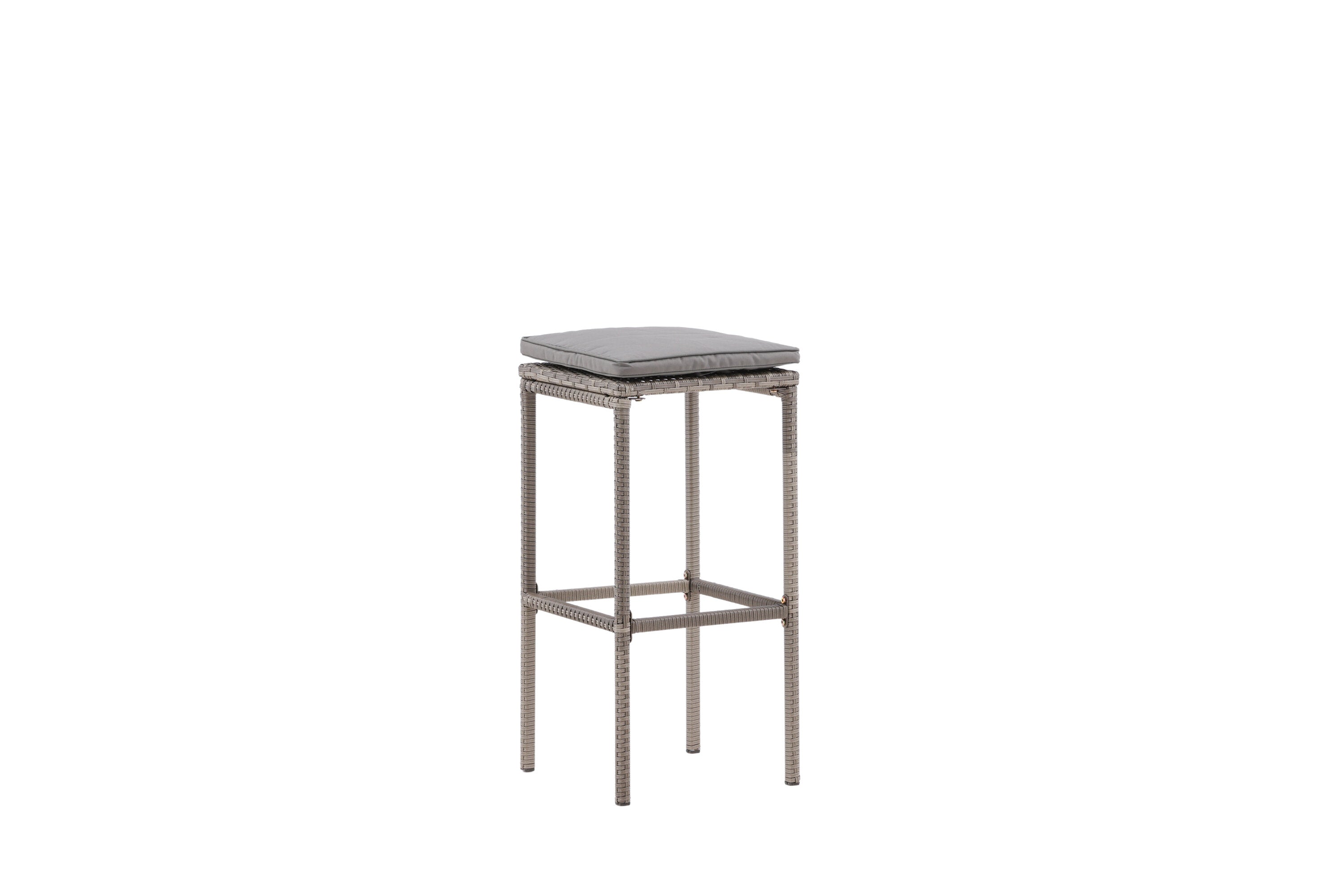 Barhocker Alo aus Polyrattan - Grau-Outdoor Stühle-Venture Home-le canapé