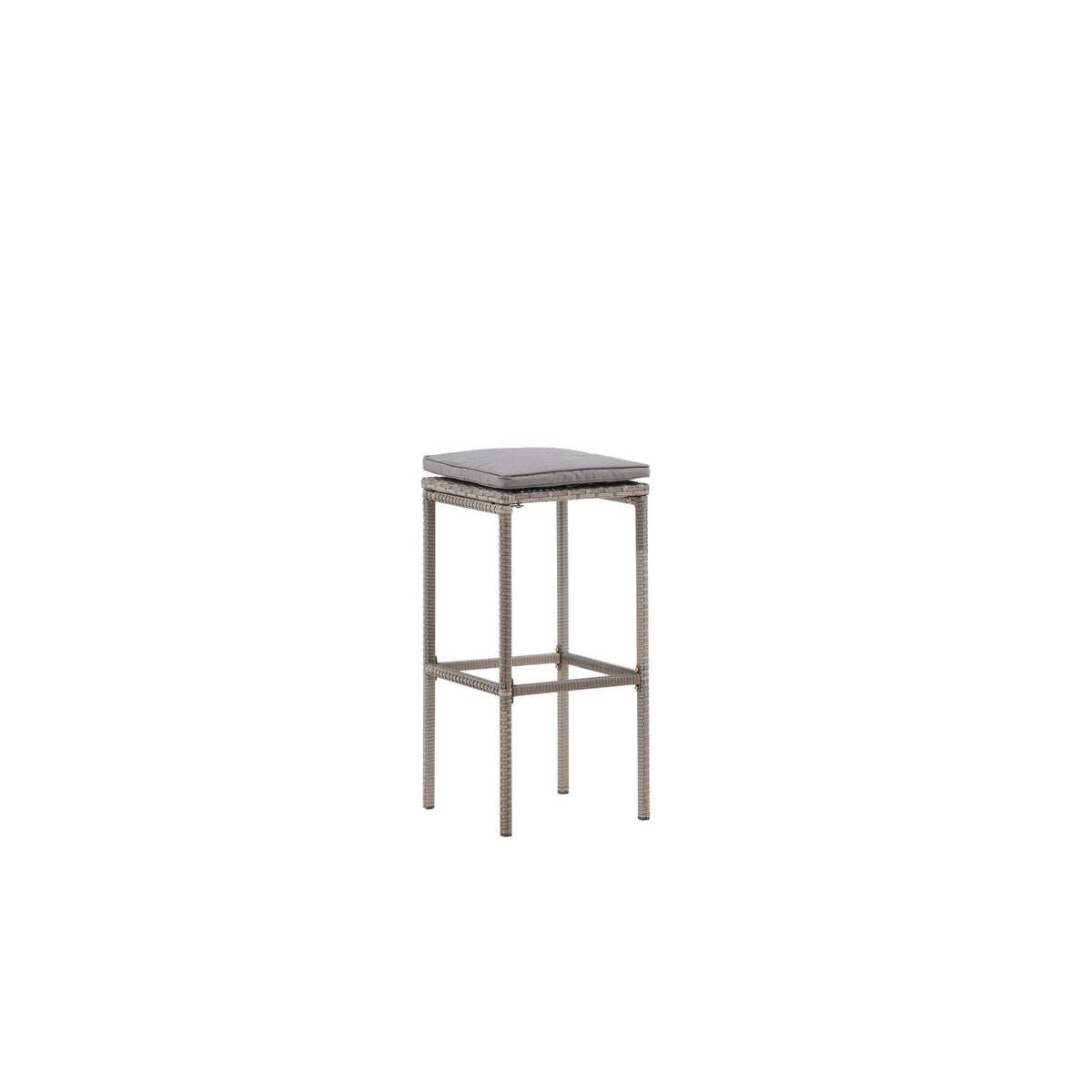 Barhocker Alo aus Polyrattan - Grau-Outdoor Stühle-Venture Home-le canapé