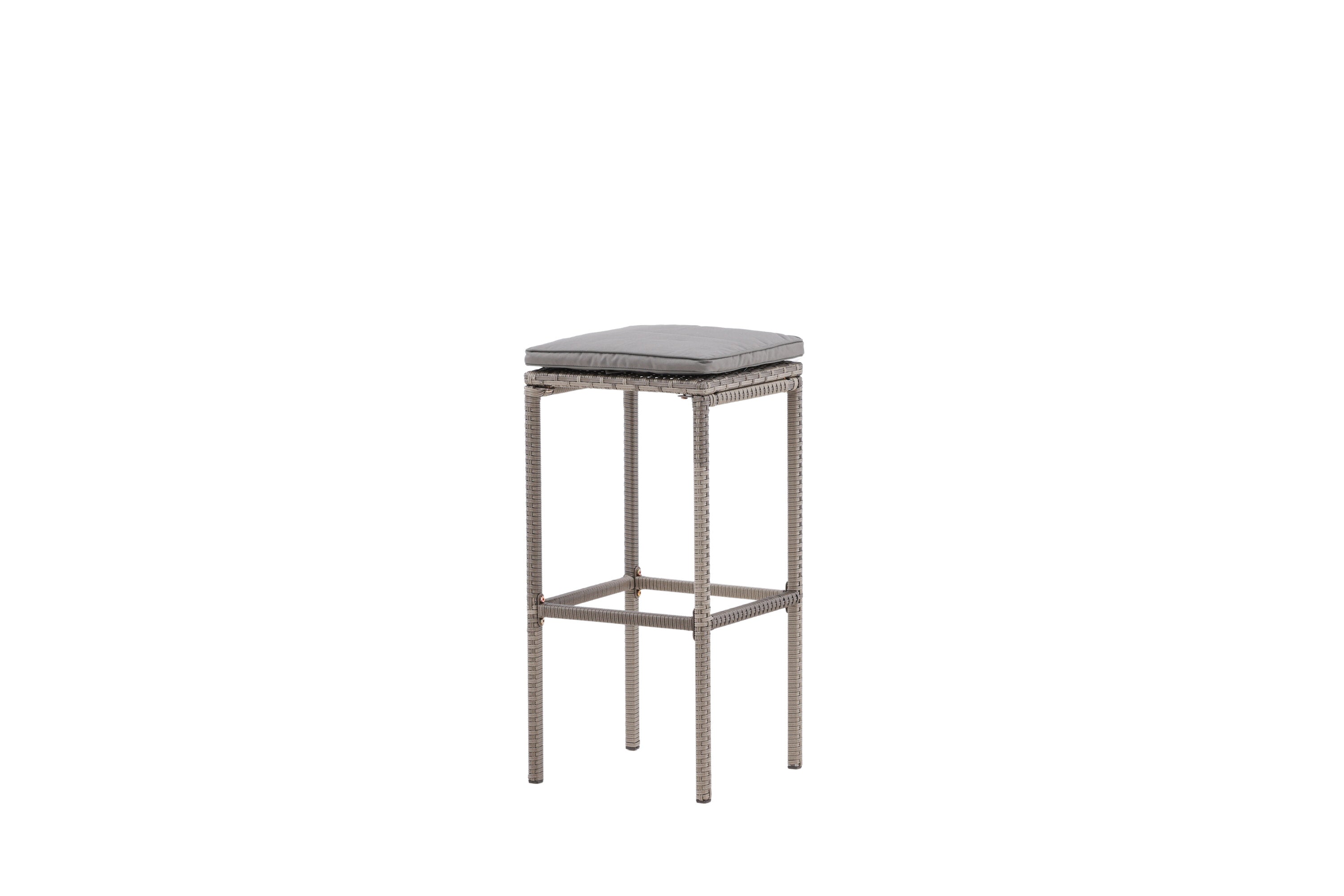 Barhocker Alo aus Polyrattan - Grau-Outdoor Stühle-Venture Home-le canapé