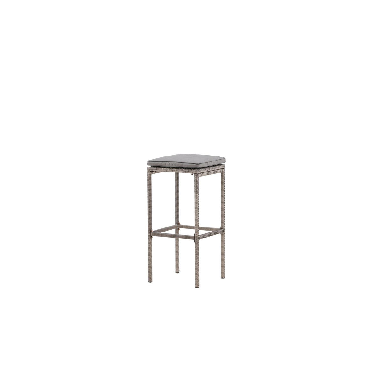 Barhocker Alo aus Polyrattan - Grau-Outdoor Stühle-Venture Home-le canapé
