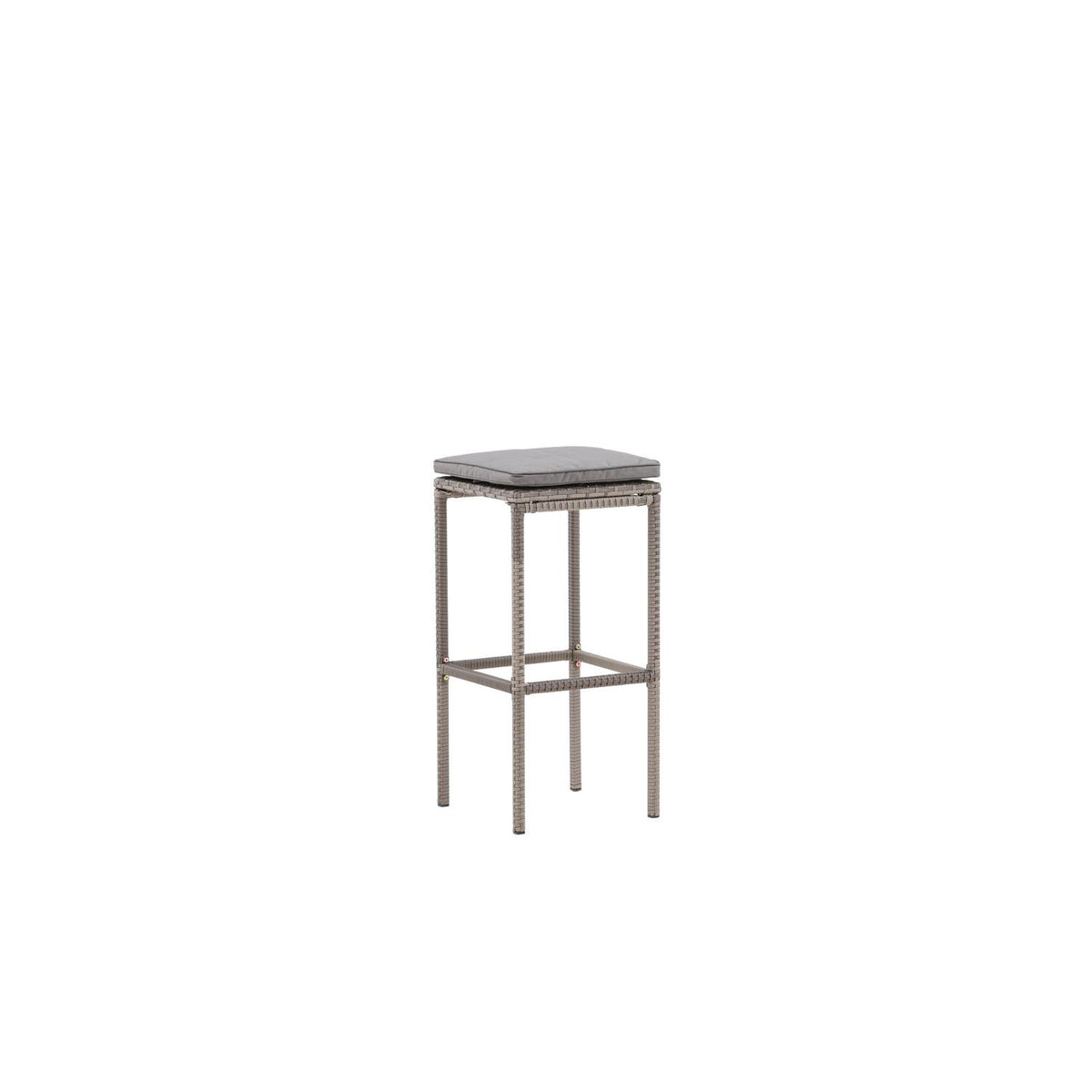 Barhocker Alo aus Polyrattan - Grau-Outdoor Stühle-Venture Home-le canapé