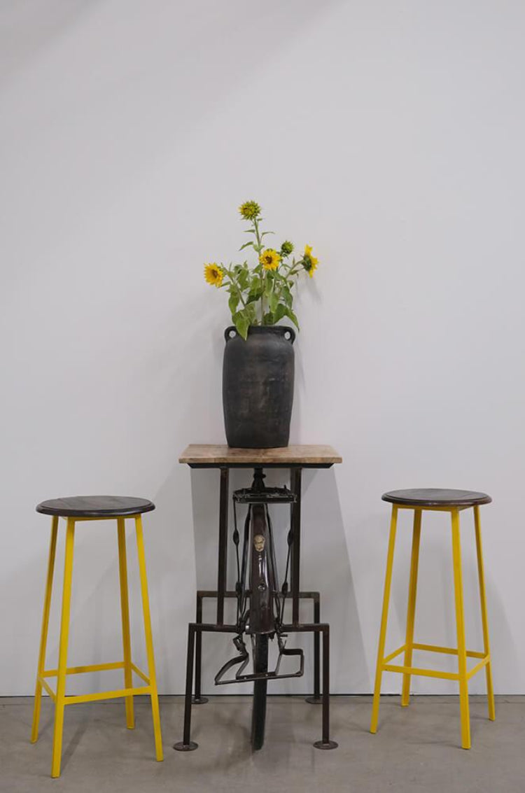 Barhocker Holly aus Metall - Gelb-Barhocker-Trademark Living-le canapé