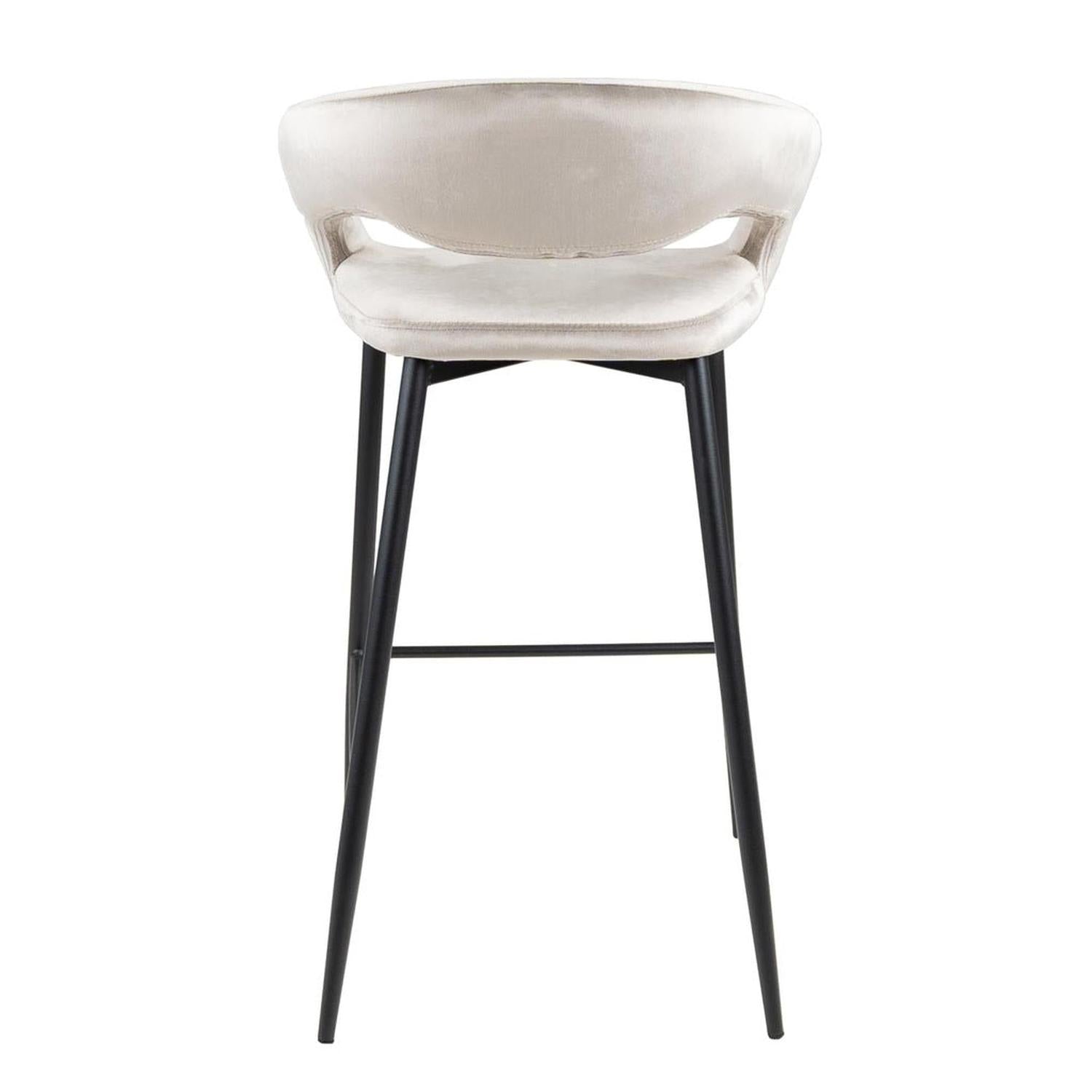 Barhocker Lenn aus Samt - Champagner-Barhocker-Kick Collection-le canapé