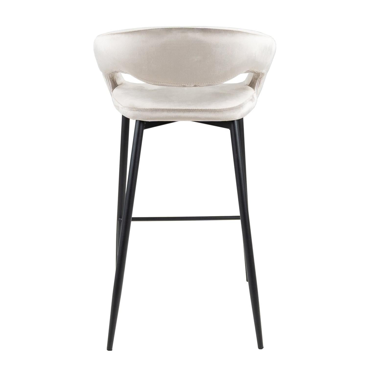 Barhocker Lenn aus Samt - Champagner-Barhocker-Kick Collection-le canapé