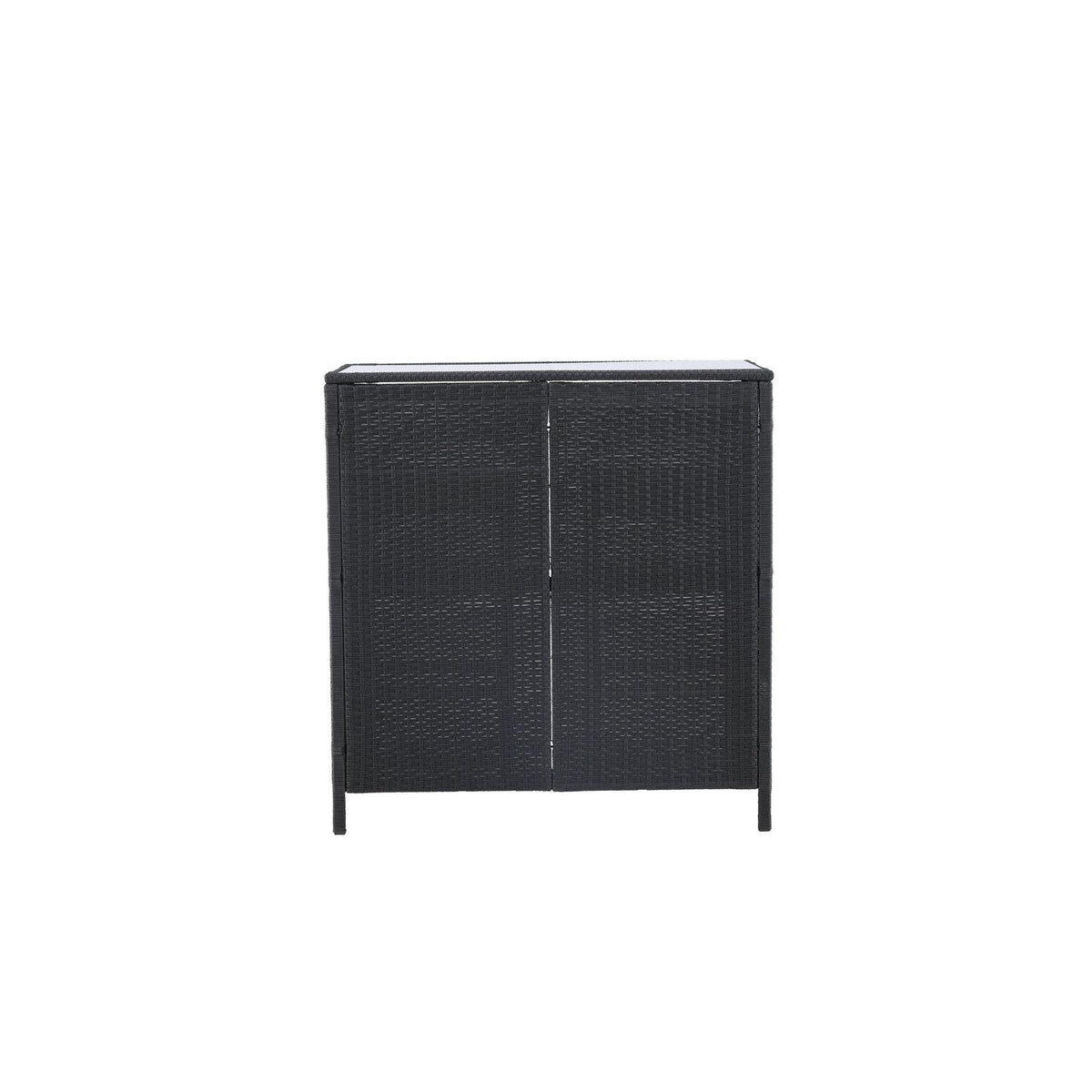 Barset Knock aus Polyrattan - Schwarz-Loungesets-Venture Home-le canapé