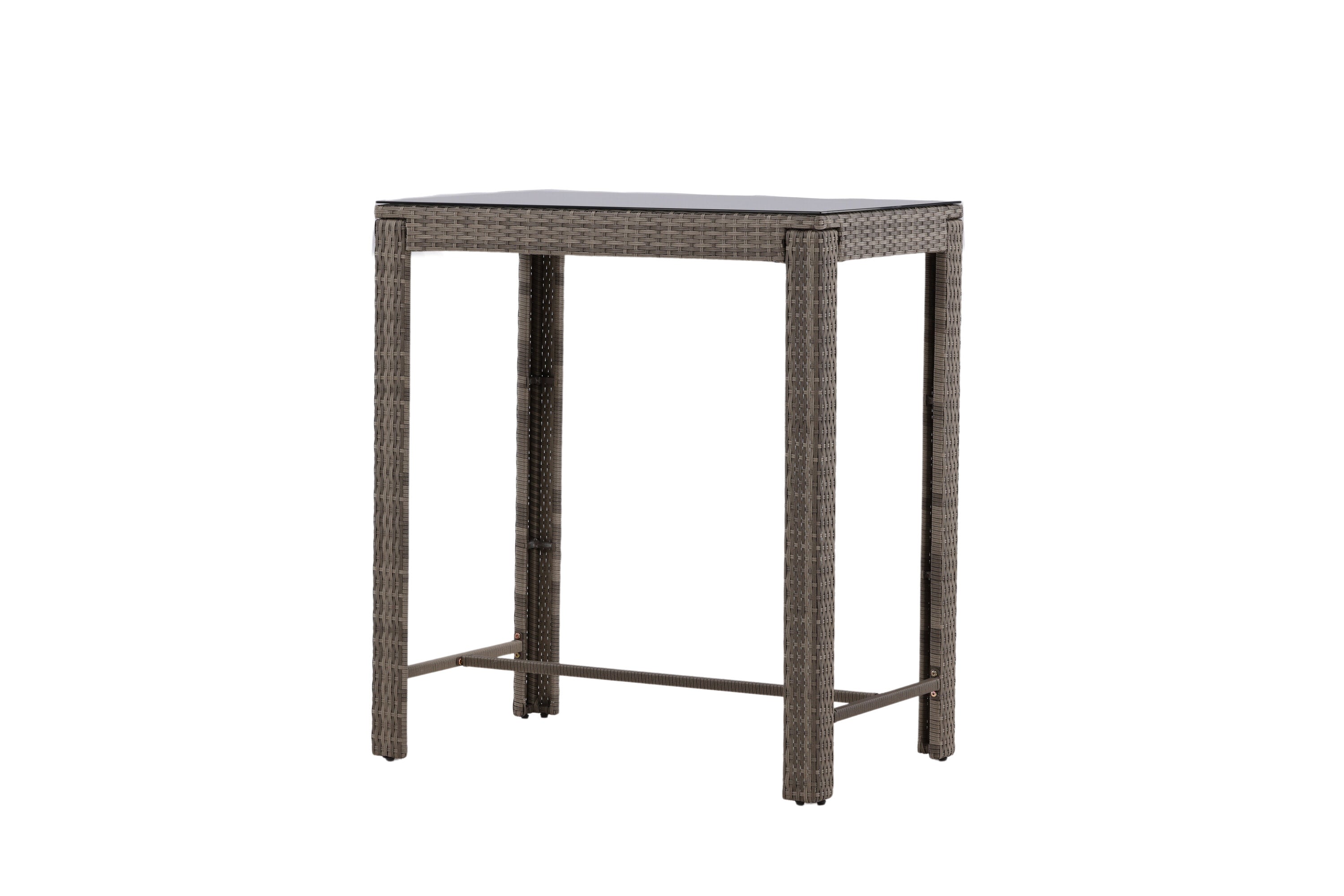 Bartisch Alo 100cm aus Polyrattan - Grau-Esstische Outdoor-Venture Home-le canapé