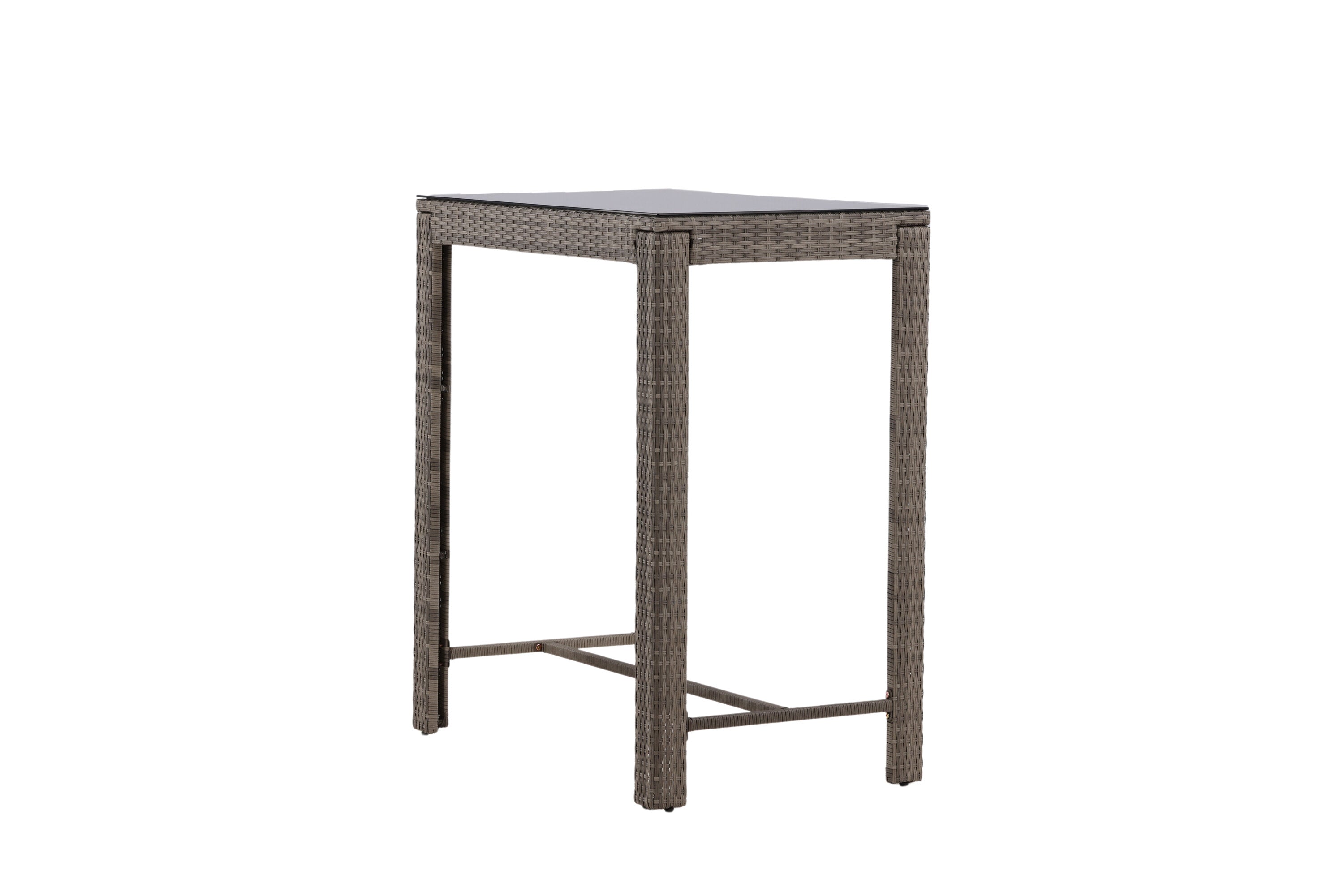 Bartisch Alo 100cm aus Polyrattan - Grau-Esstische Outdoor-Venture Home-le canapé