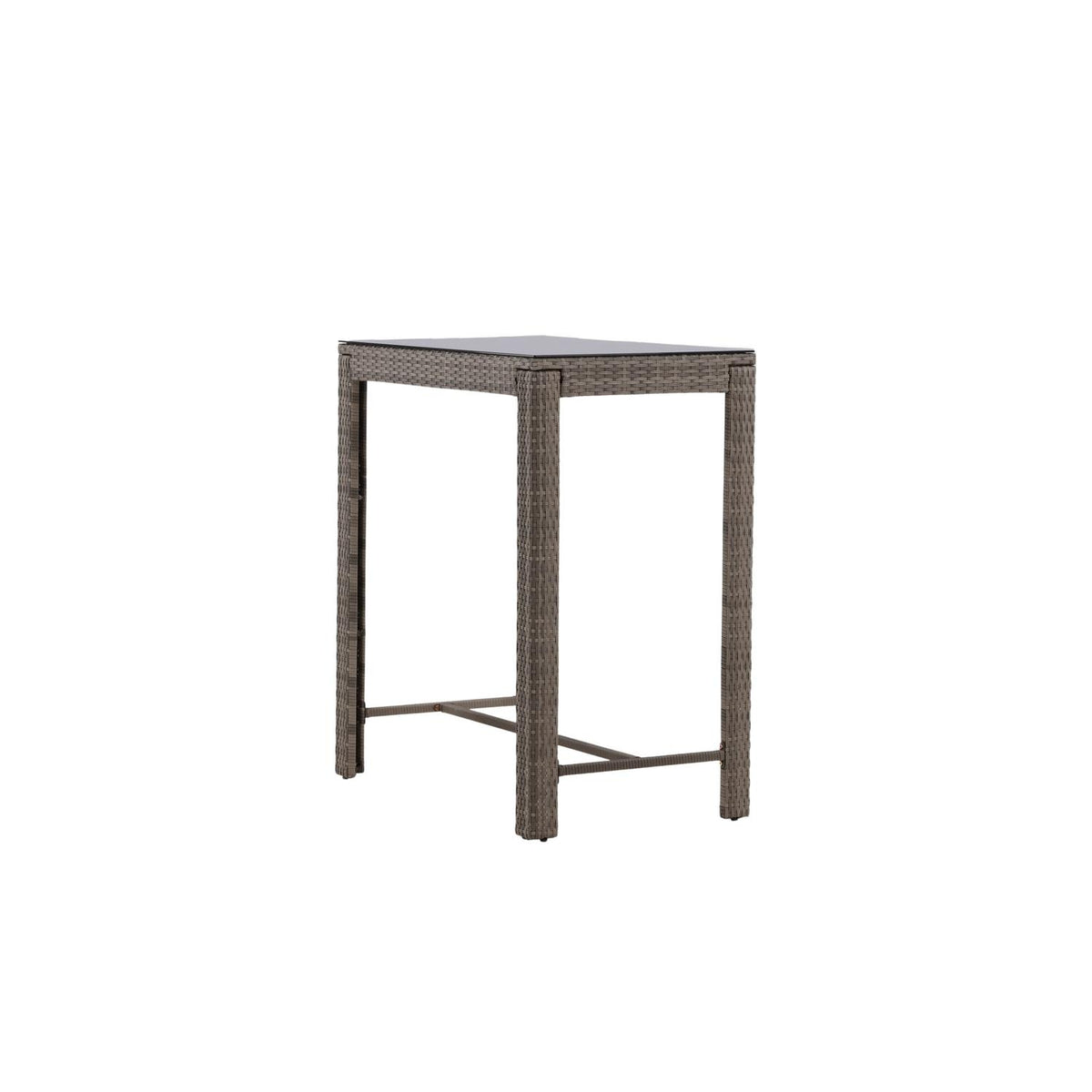 Bartisch Alo 100cm aus Polyrattan - Grau-Esstische Outdoor-Venture Home-le canapé