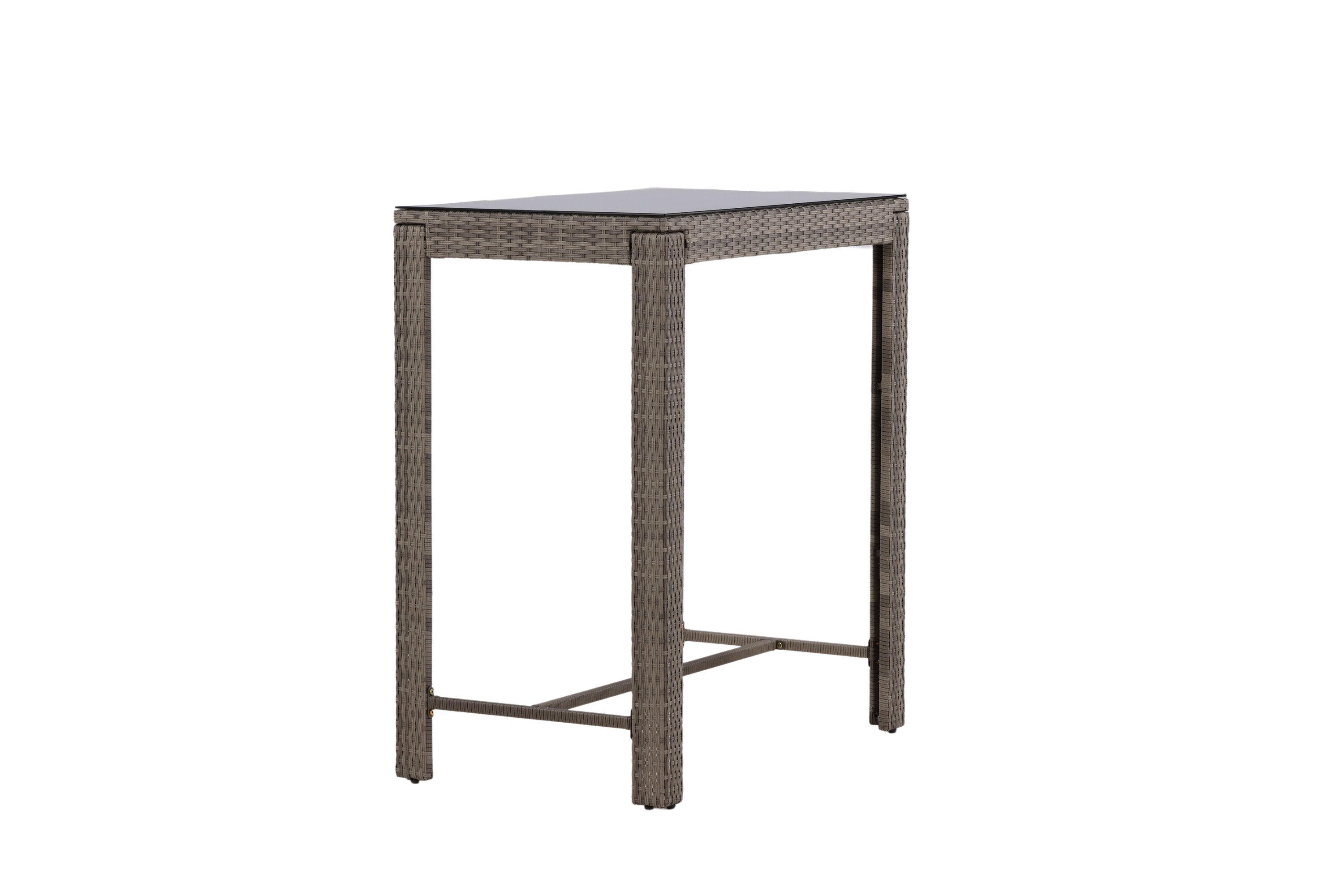Bartisch Alo 100cm aus Polyrattan - Grau-Esstische Outdoor-Venture Home-le canapé