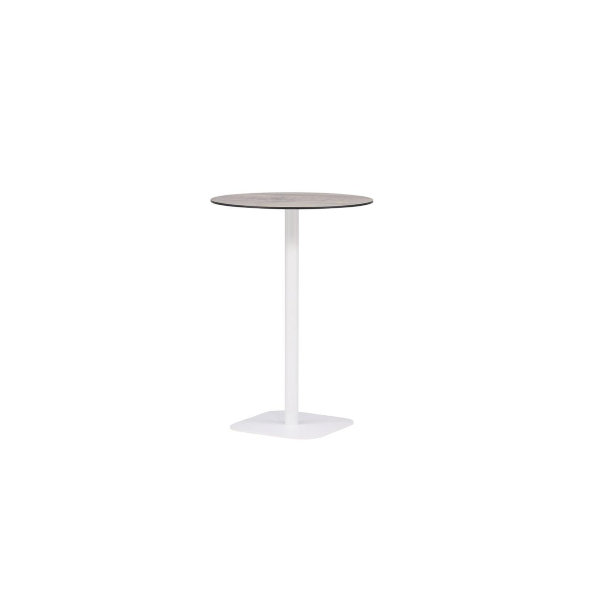 Bartisch Milano Ø70cm aus Aluminium - Weiß-Esstische Outdoor-Venture Home-le canapé
