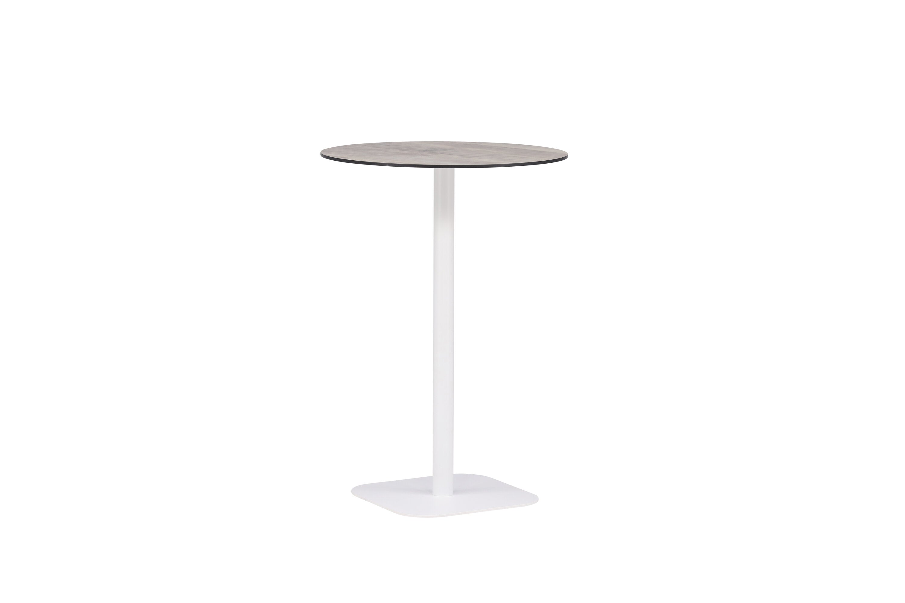 Bartisch Milano Ø70cm aus Aluminium - Weiß-Esstische Outdoor-Venture Home-le canapé