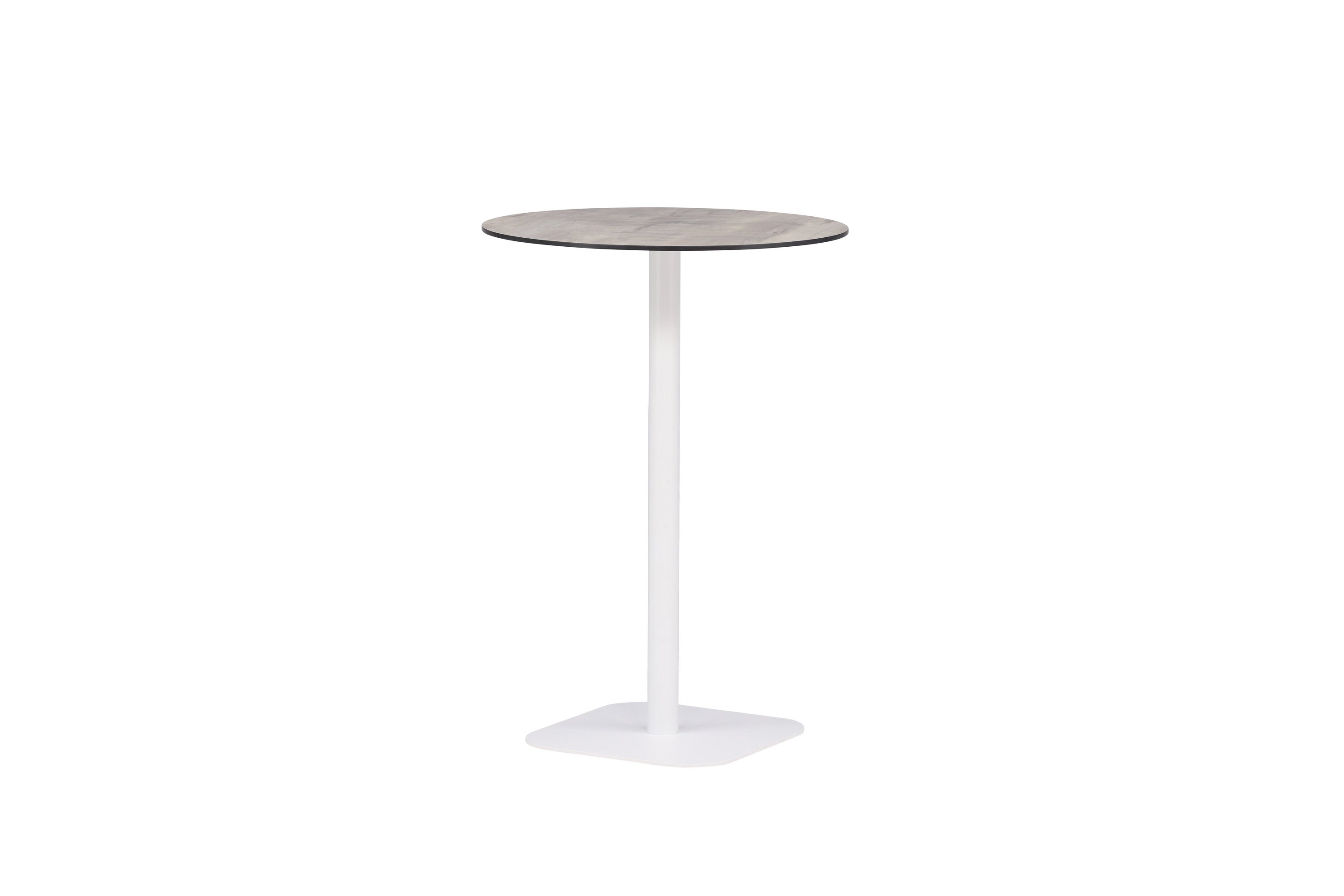 Bartisch Milano Ø70cm aus Aluminium - Weiß-Esstische Outdoor-Venture Home-le canapé