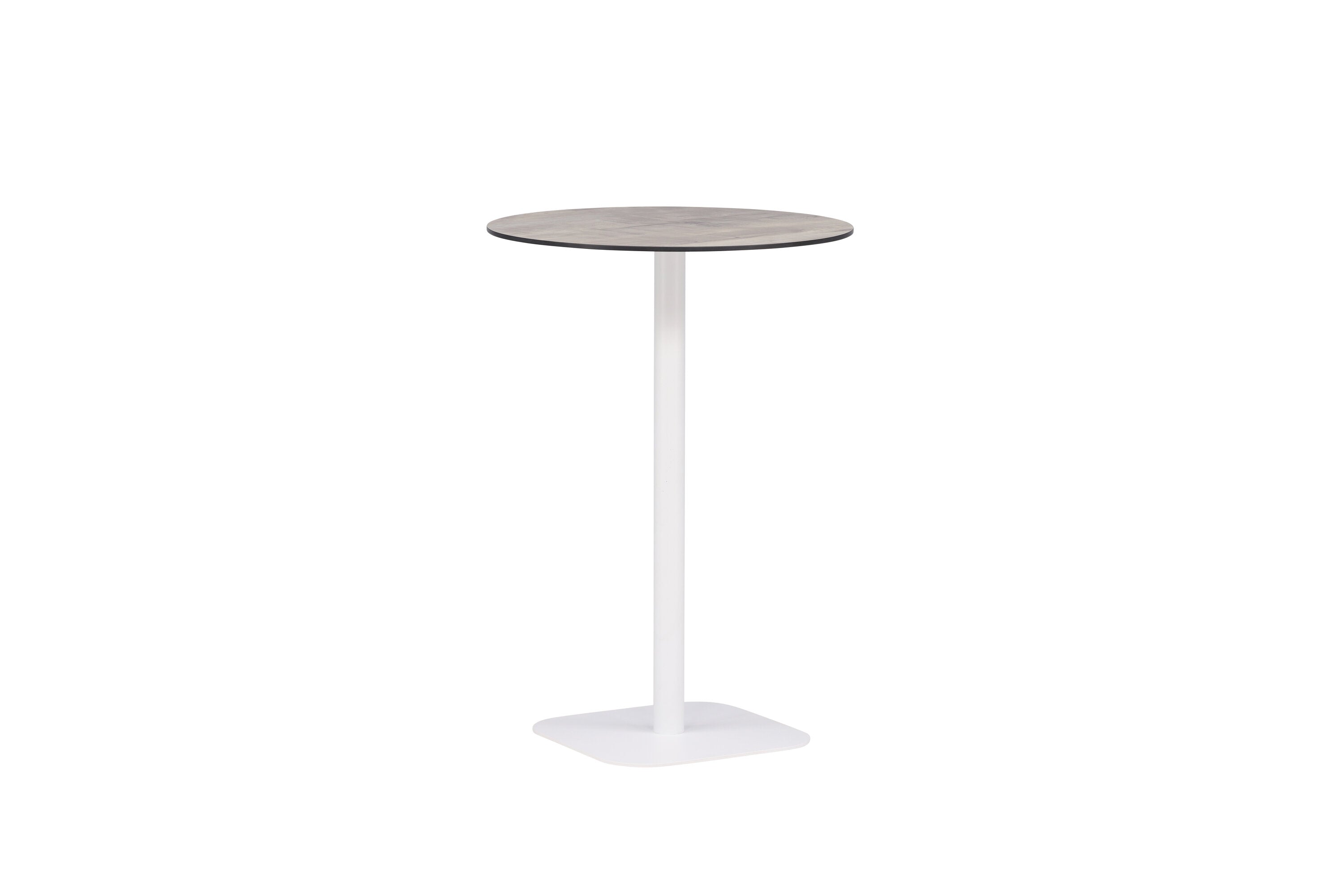 Bartisch Milano Ø70cm aus Aluminium - Weiß-Esstische Outdoor-Venture Home-le canapé