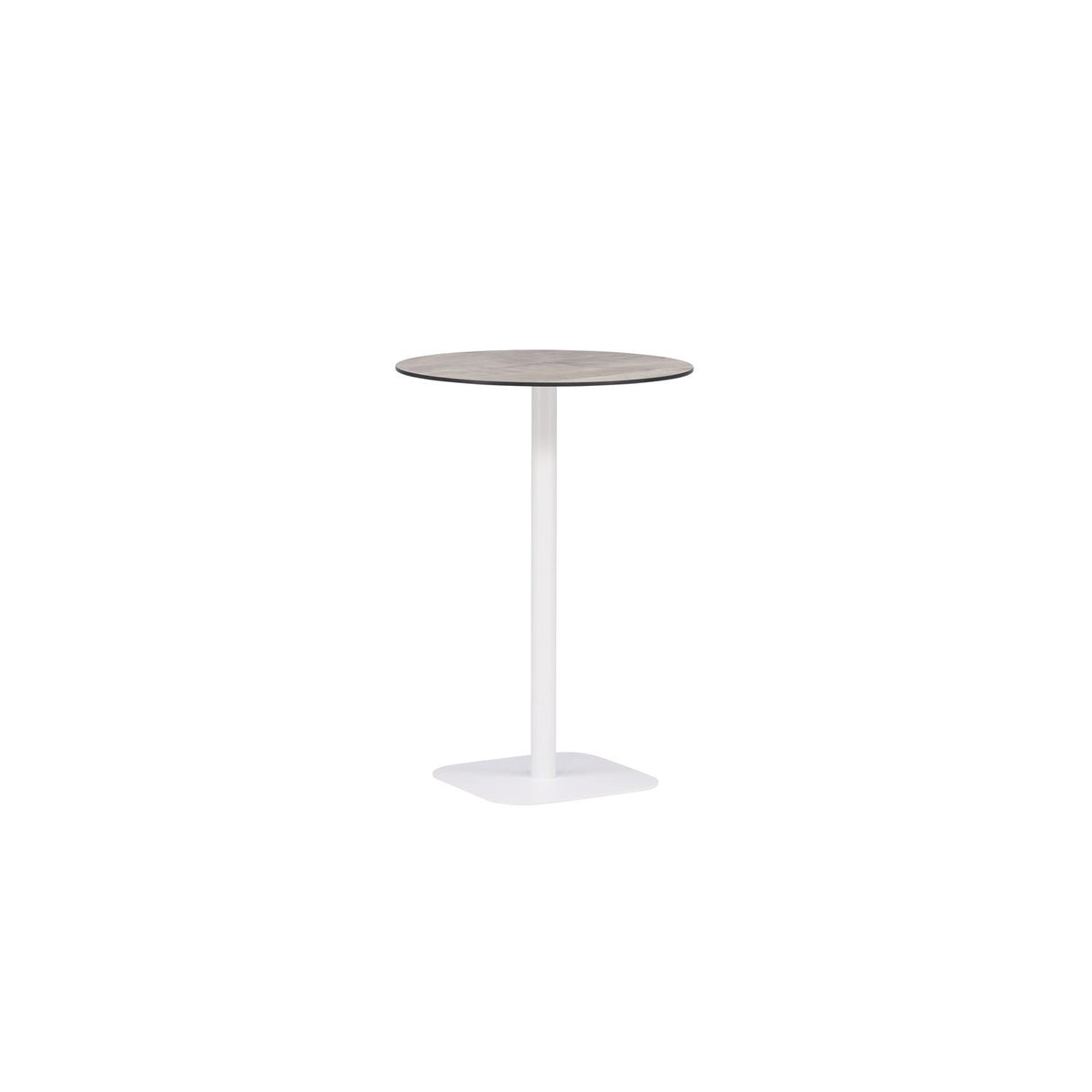 Bartisch Milano Ø70cm aus Aluminium - Weiß-Esstische Outdoor-Venture Home-le canapé