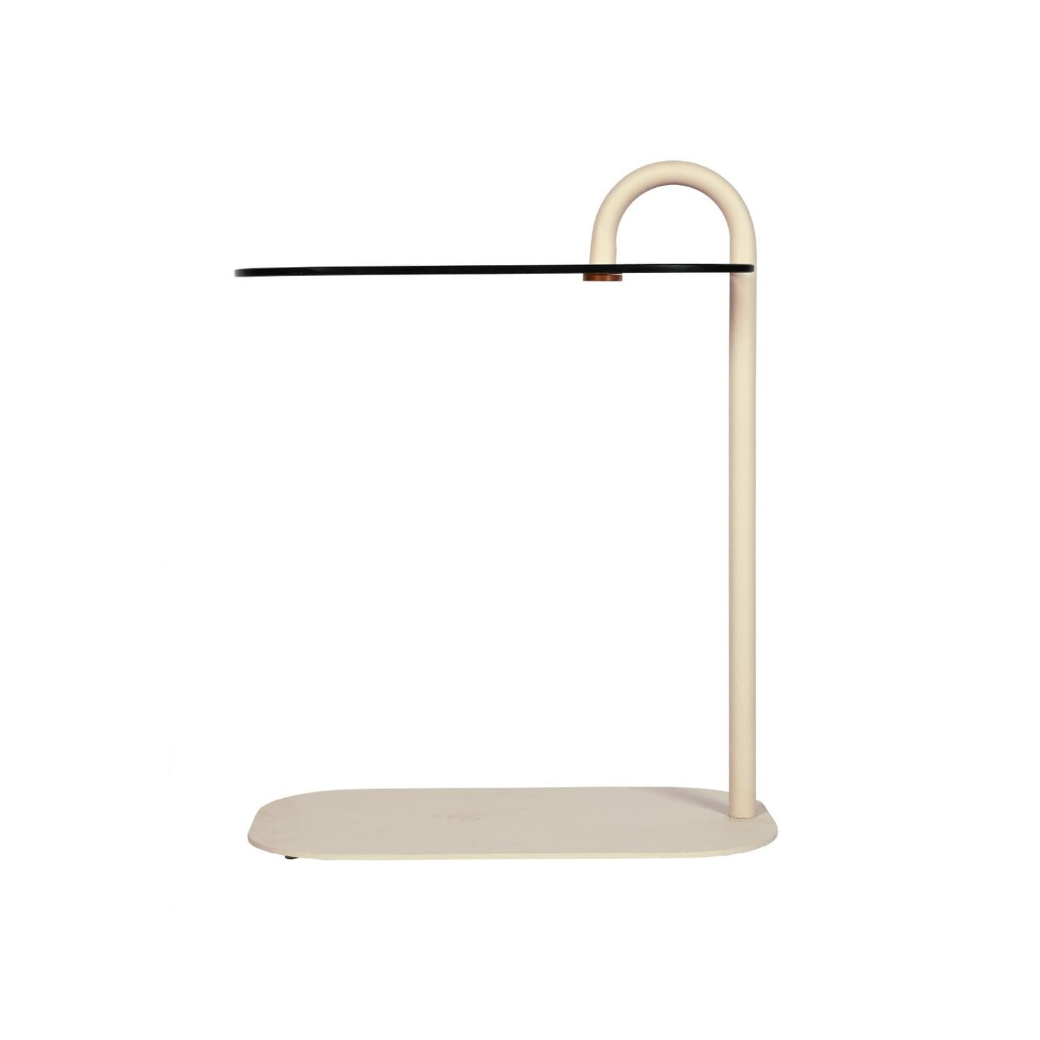 Beistelltisch Amy Oval - Beige-Beistelltisch-Livingfurn-le canapé