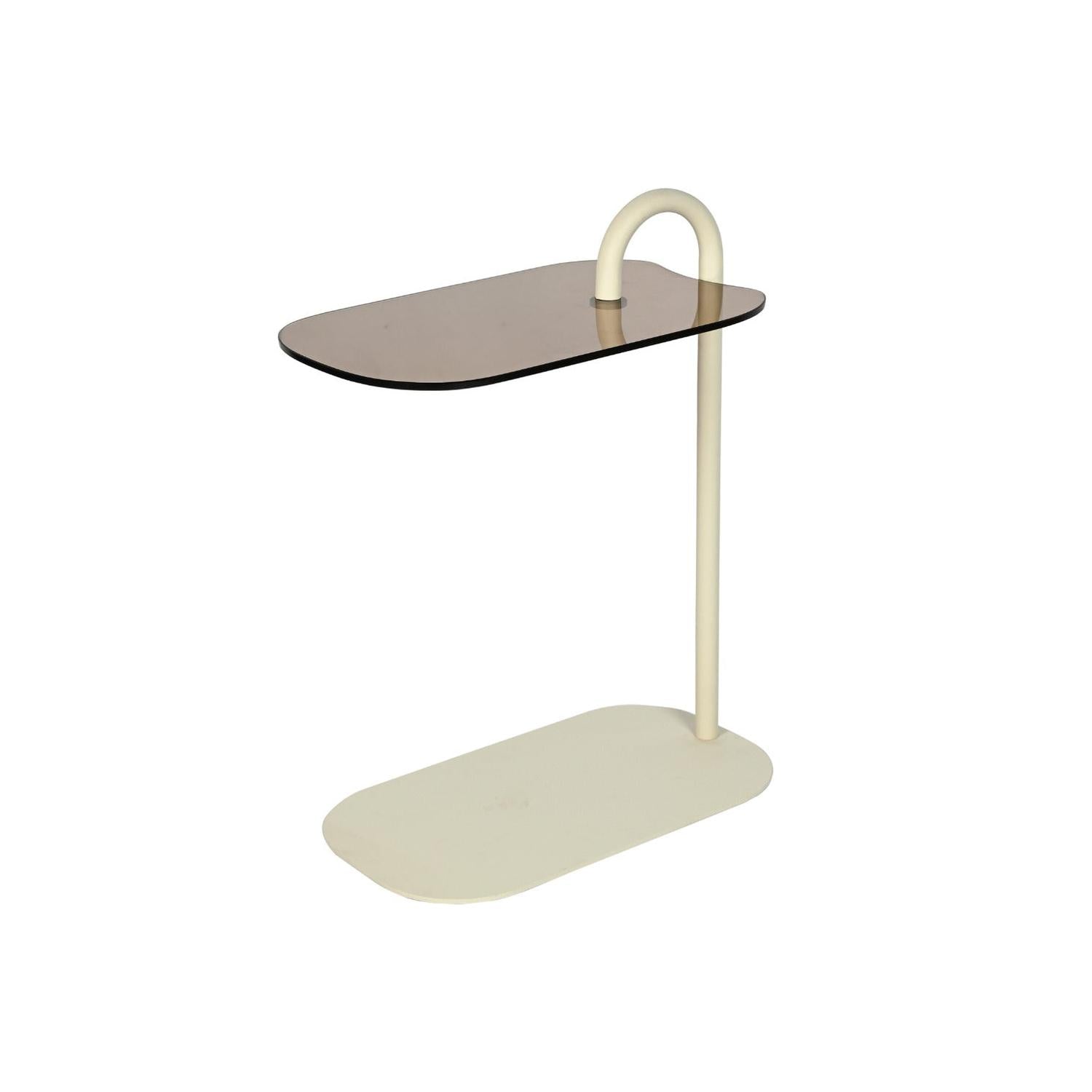 Beistelltisch Amy Oval - Beige-Beistelltisch-Livingfurn-le canapé