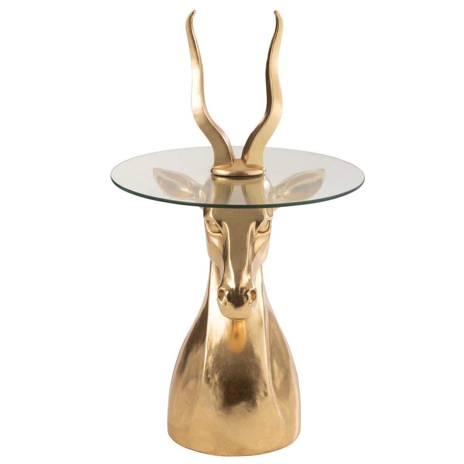 Beistelltisch Antilope - Gold-Beistelltische-J-Line-le canapé