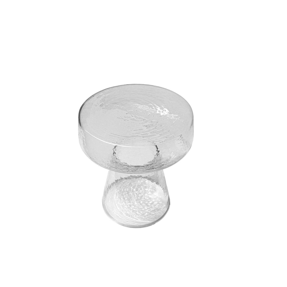 Beistelltisch Bo Ø37cm aus Glas - Transparent-Beistelltische-Livingfurn-le canapé