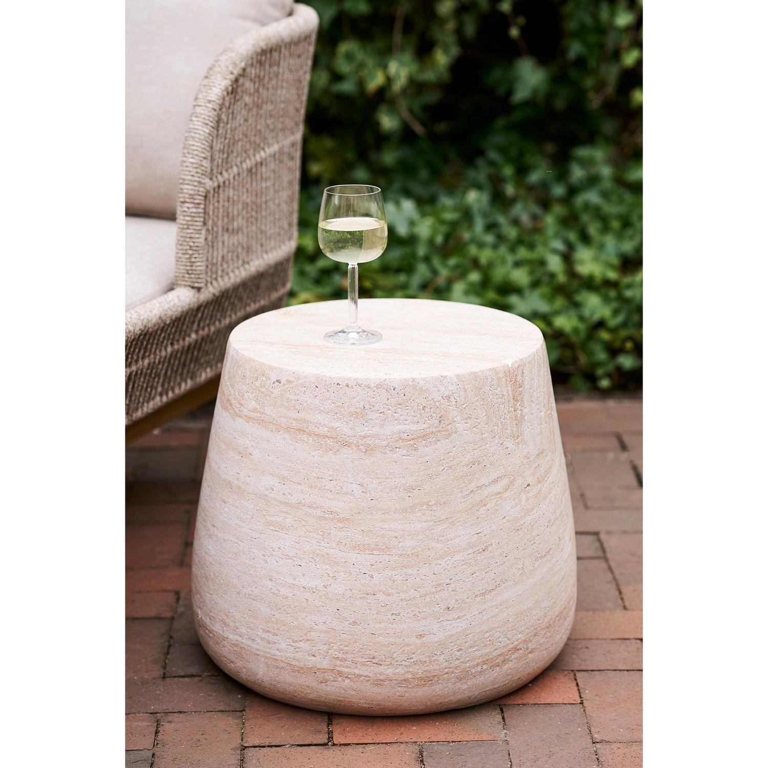 Beistelltisch Bonn aus Fiberclay Ø48cm - Beige-Beistelltische-House Nordic-le canapé