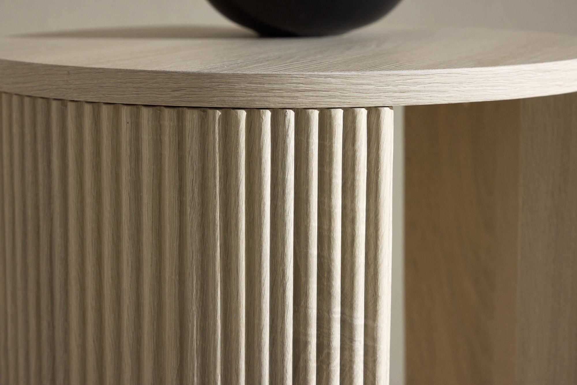 Beistelltisch Bristol Ø40cm - Cremeweiß-Beistelltisch-Venture Home-le canapé