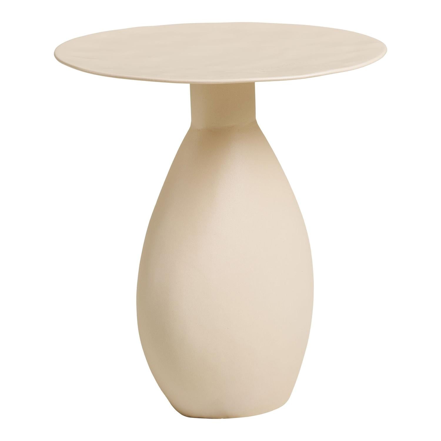Beistelltisch Calais aus Metall Ø36cm - Beige-Beistelltische-House Nordic-le canapé