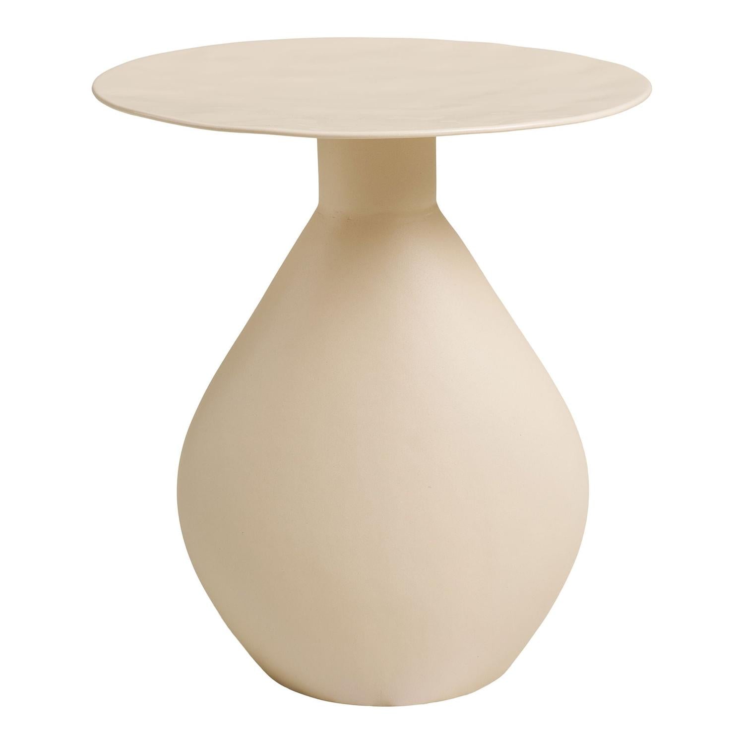 Beistelltisch Calais aus Metall Ø36cm - Beige-Beistelltische-House Nordic-le canapé