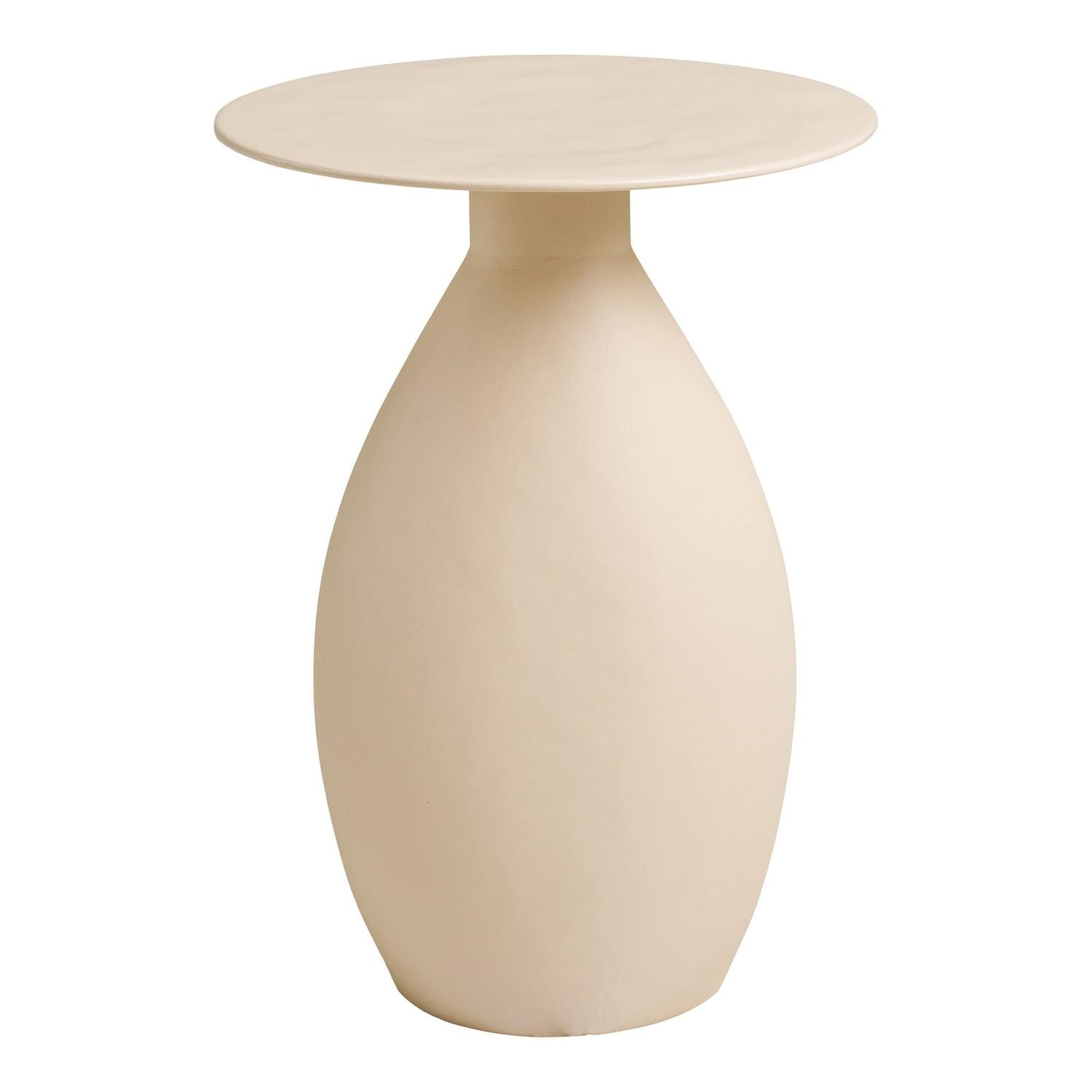 Beistelltisch Calais aus Metall Ø36cm - Beige-Beistelltische-House Nordic-le canapé