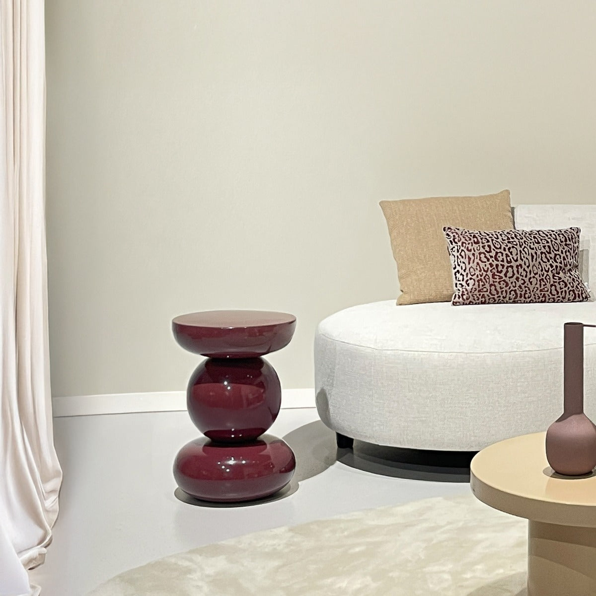 Beistelltisch Dex Ø33cm - Violett-Beistelltische-Livingfurn-le canapé
