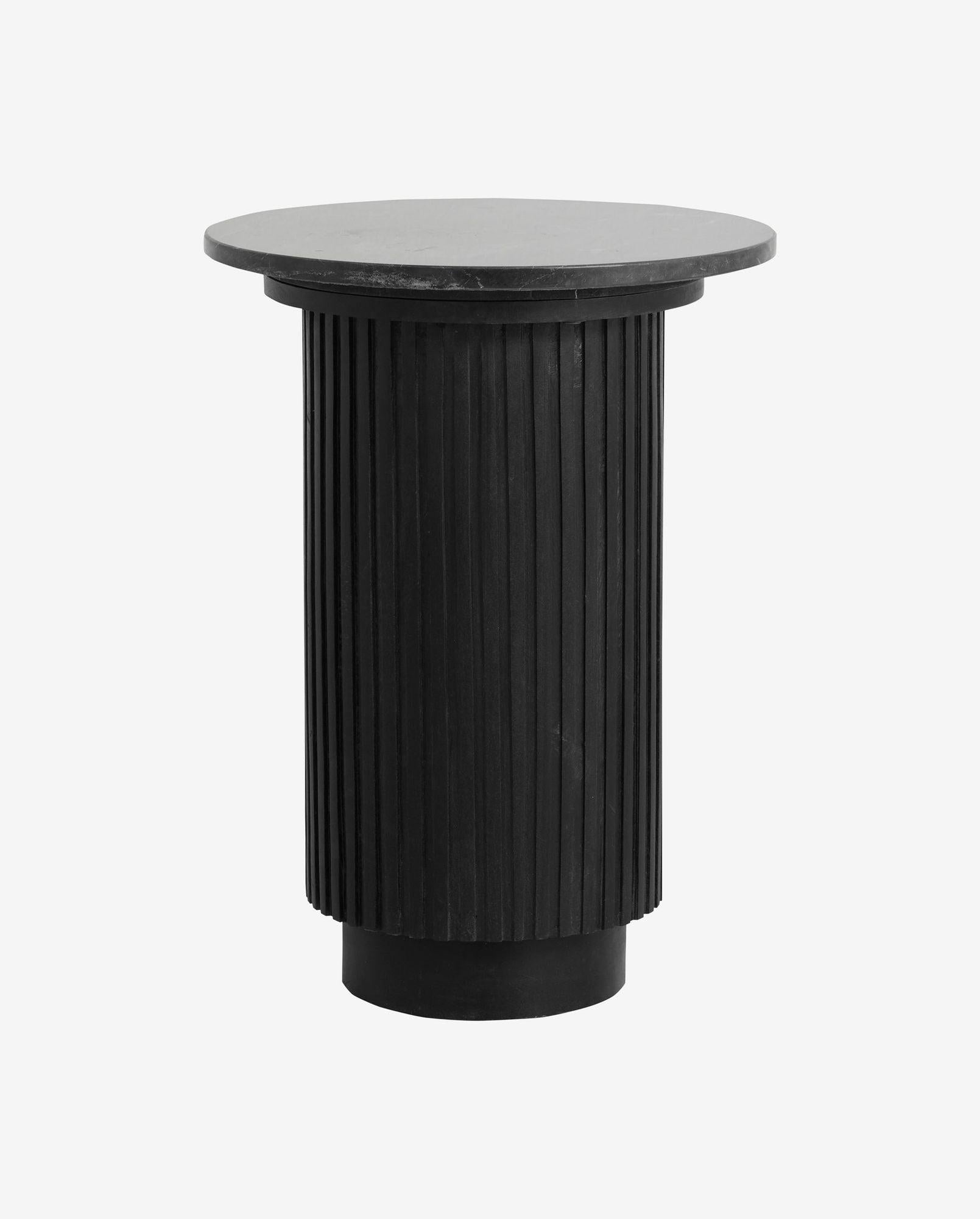 Beistelltisch ERIE 40cm aus Marmor - Schwarz-Beistelltisch-Nordal A/S-le canapé