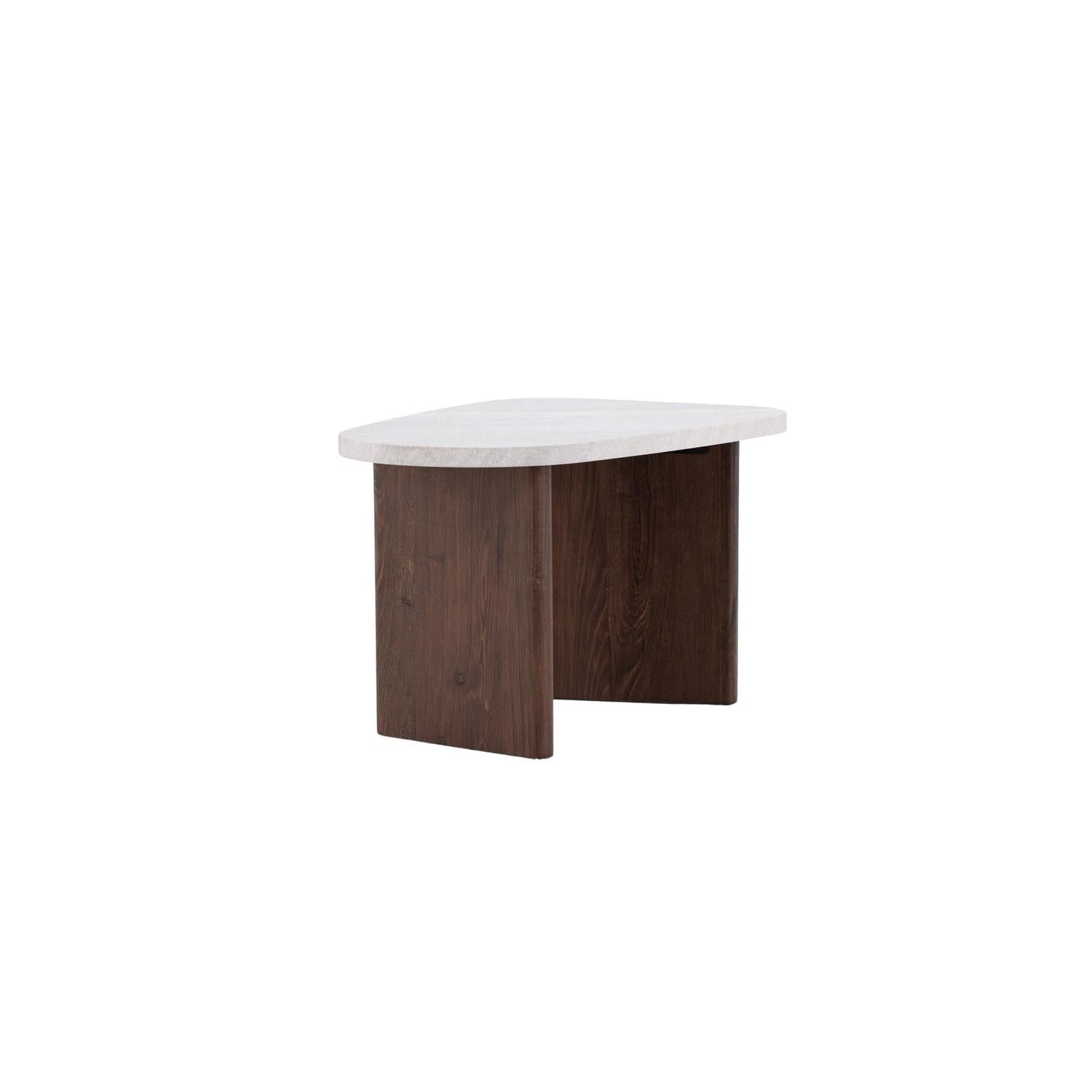 Beistelltisch Grönvik 70cm - Mokka & Betonoptik-Beistelltische-Venture Home-le canapé