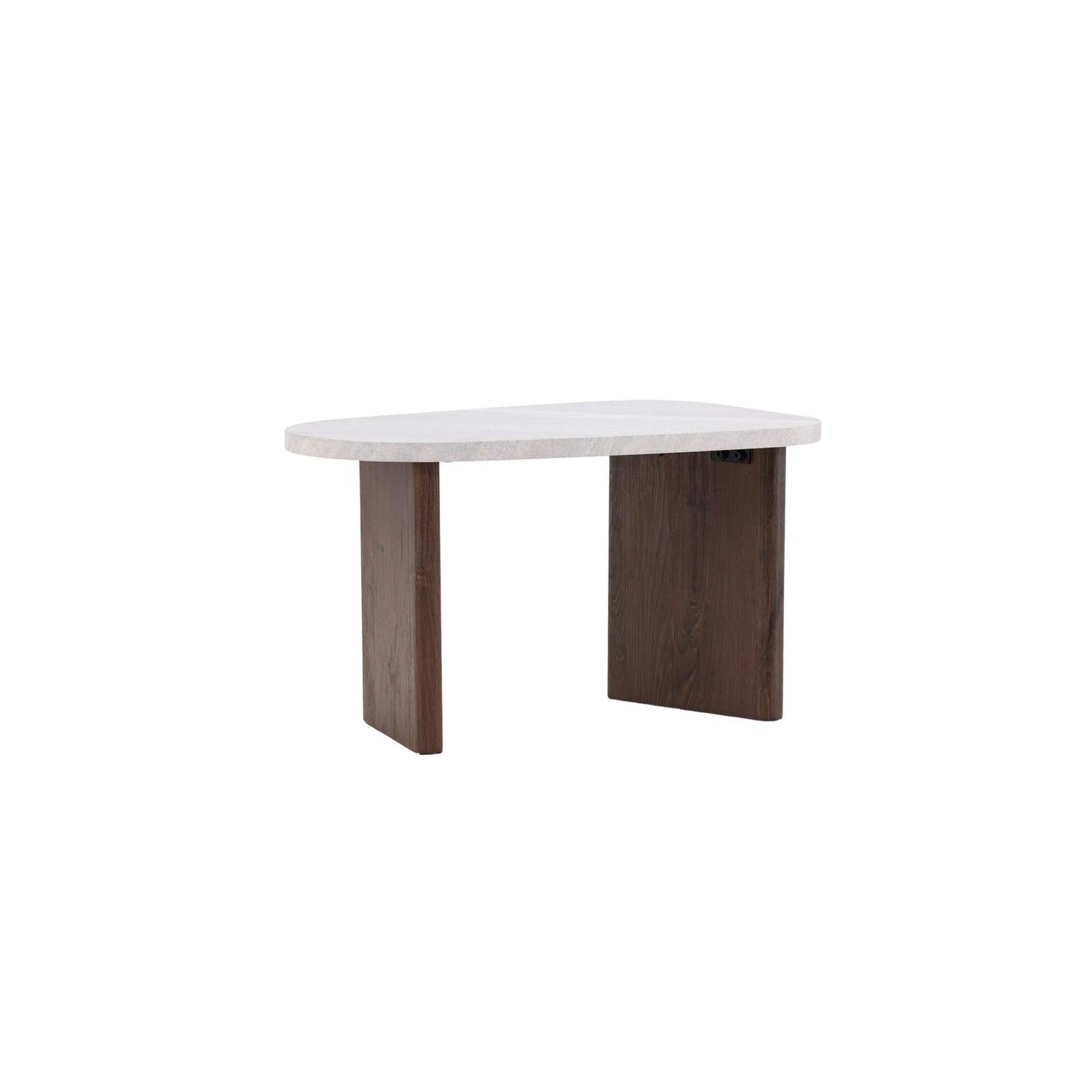 Beistelltisch Grönvik 70cm - Mokka & Betonoptik-Beistelltische-Venture Home-le canapé