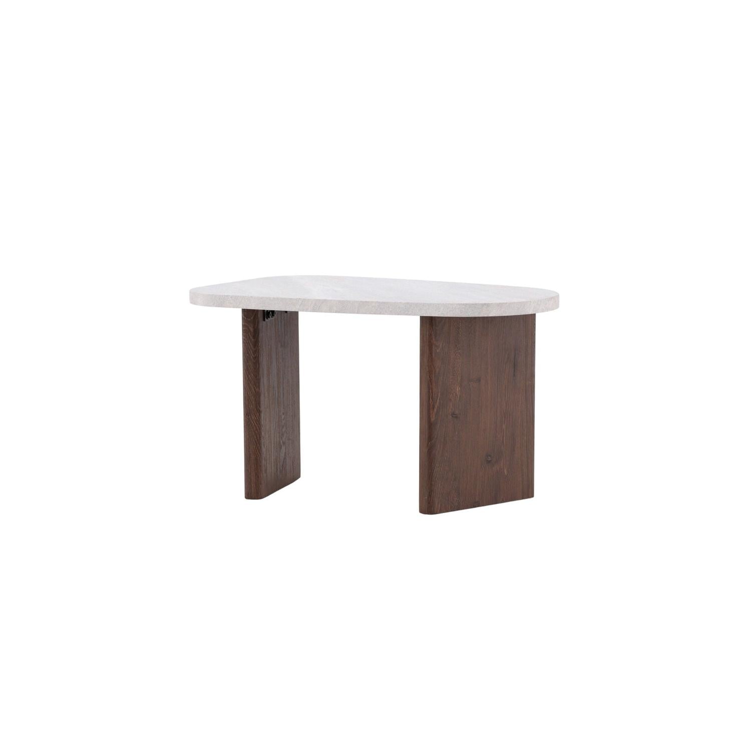 Beistelltisch Grönvik 70cm - Mokka & Betonoptik-Beistelltische-Venture Home-le canapé