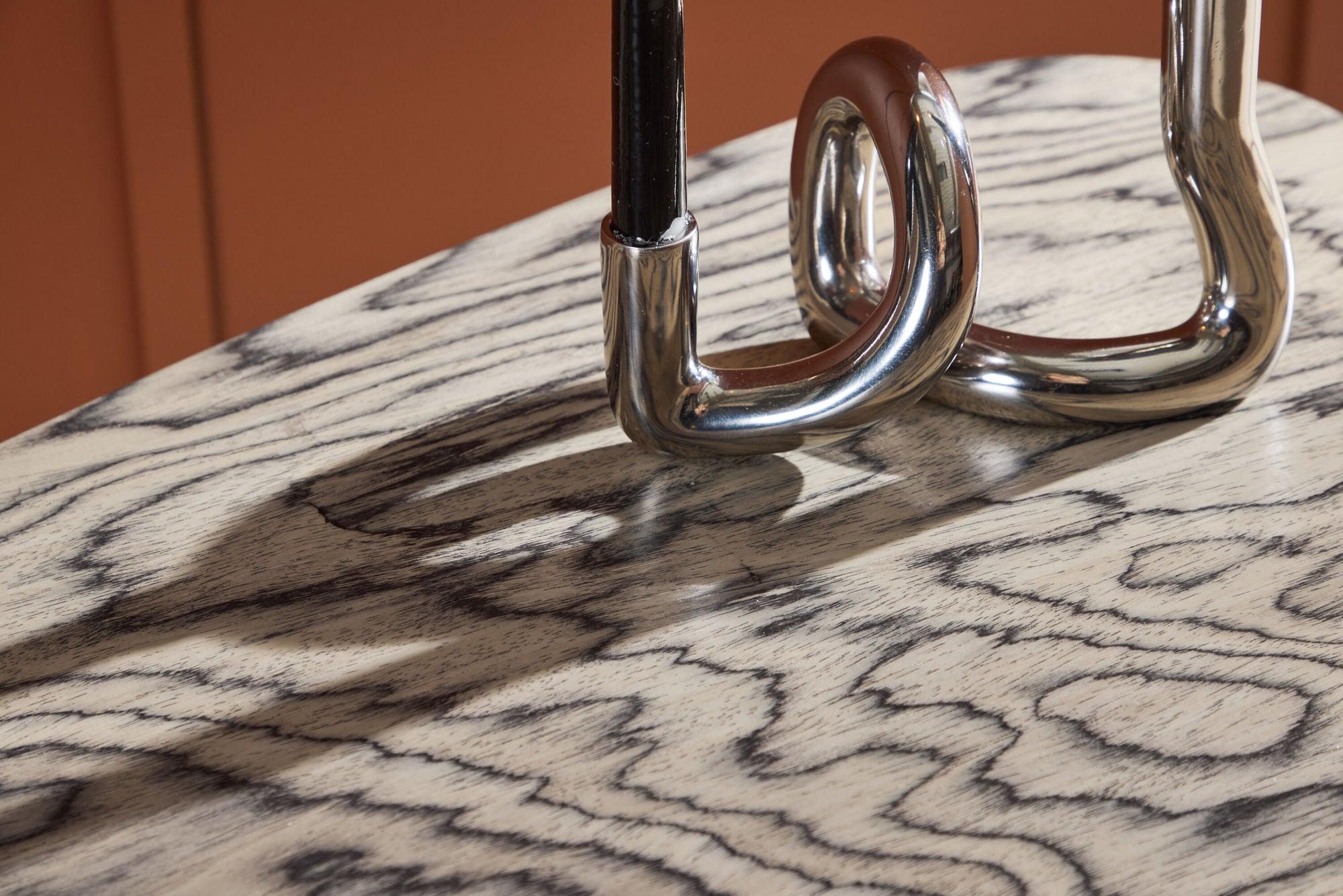 Beistelltisch Grönvik 70cm - Schwarz Grau Print-Beistelltisch-Venture Home-le canapé